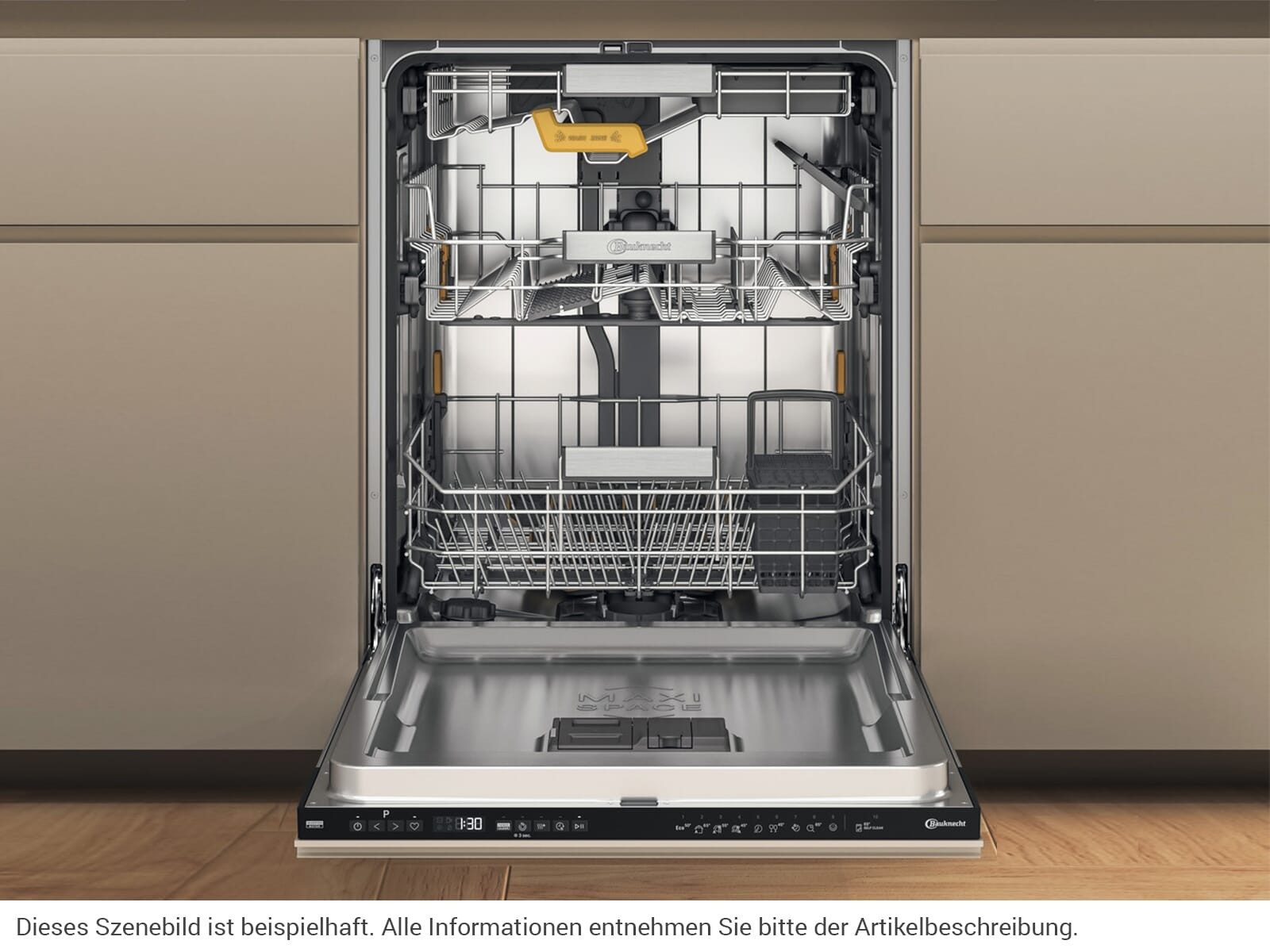 BAUKNECHT vollintegrierbarer Geschirrspüler B8KI HP42 LCA, 9.5 l, 14 Maßgedecke, Energiesparfunktion ECO