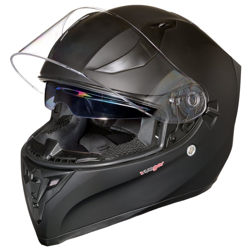 rueger-helmets Motorradhelm »rueger RT-826 Motorrad-Helm Integralhelm  Fullface Helm Pinlock Sonnenvisier ECE Damen und HerrenRT-826 Matt Schwarz  XS« online kaufen | OTTO
