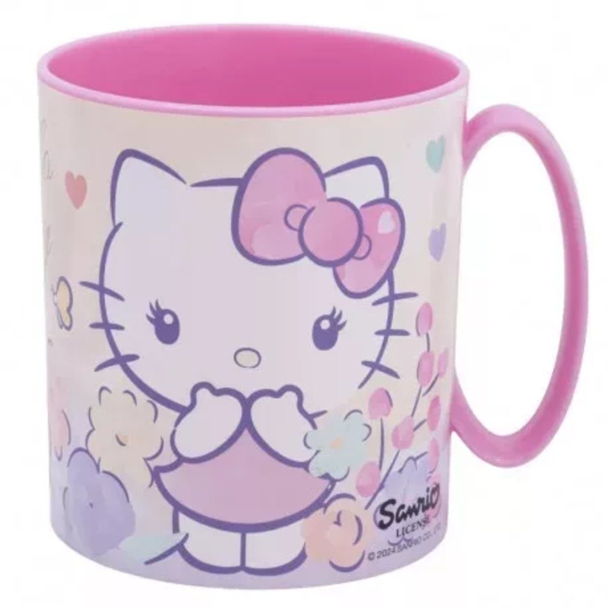 Hello Kitty Trinkflasche Hello Kitty mikrowellengeeigneter Plastikbecher 350 ml