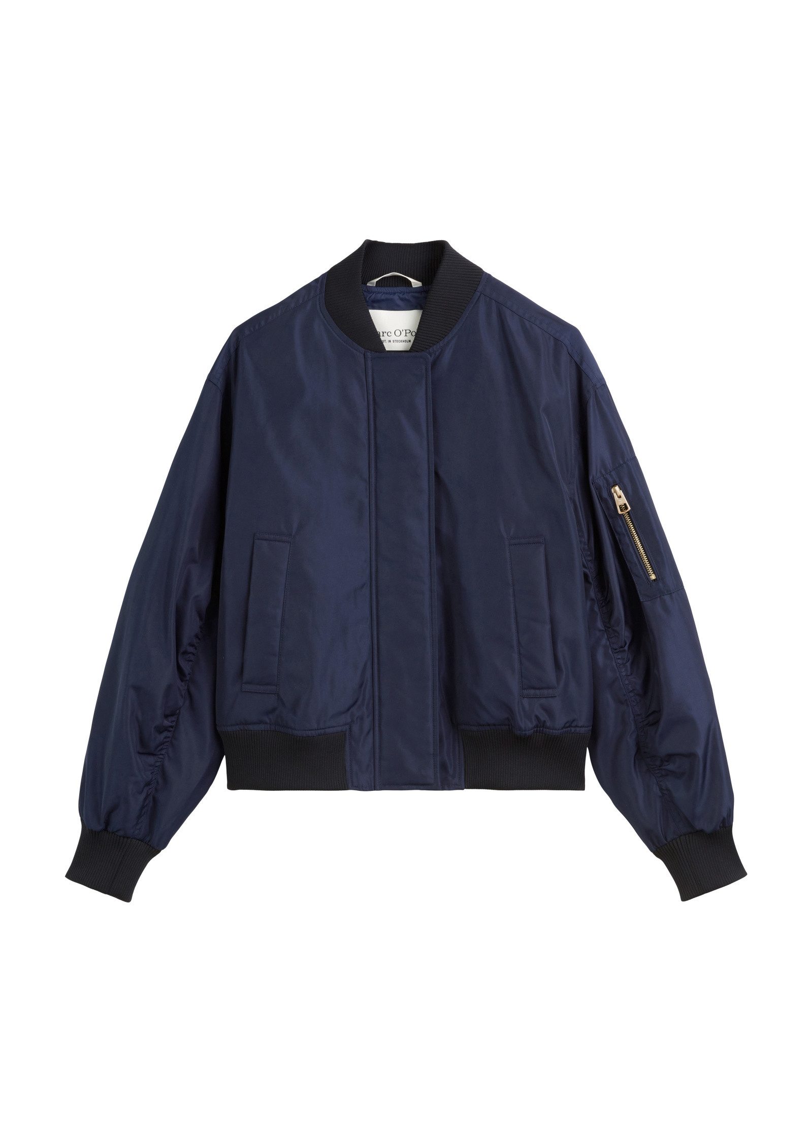 Marc O'Polo Outdoorjacke aus recyceltem Mini-Canvas