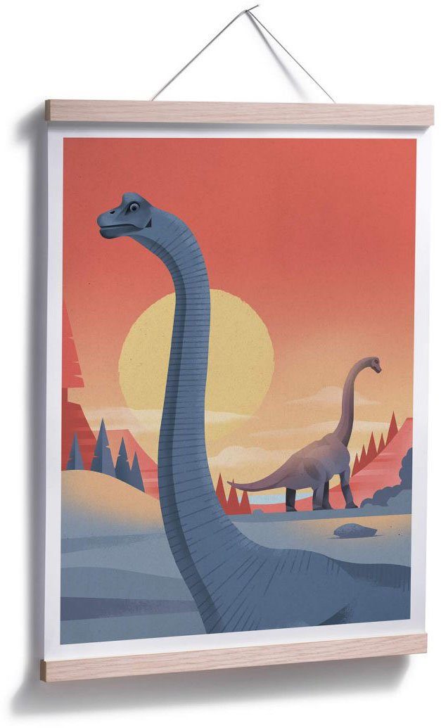 Wall-Art Poster Brachiosaurus, St), Dinosaurier Bild, Wandposter Poster, Wandbild, (1