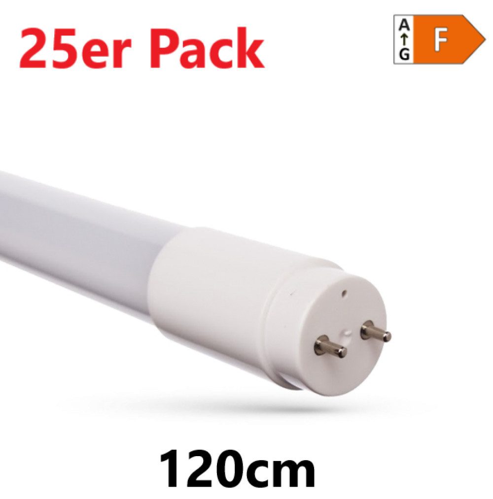 Spectrum LED-Leuchtmittel 25x LED 120cm G13 NANO T8 Leuchtstoffröhre 18,5W 1880lm Kaltweiß 6000K, G13, Kaltweiß