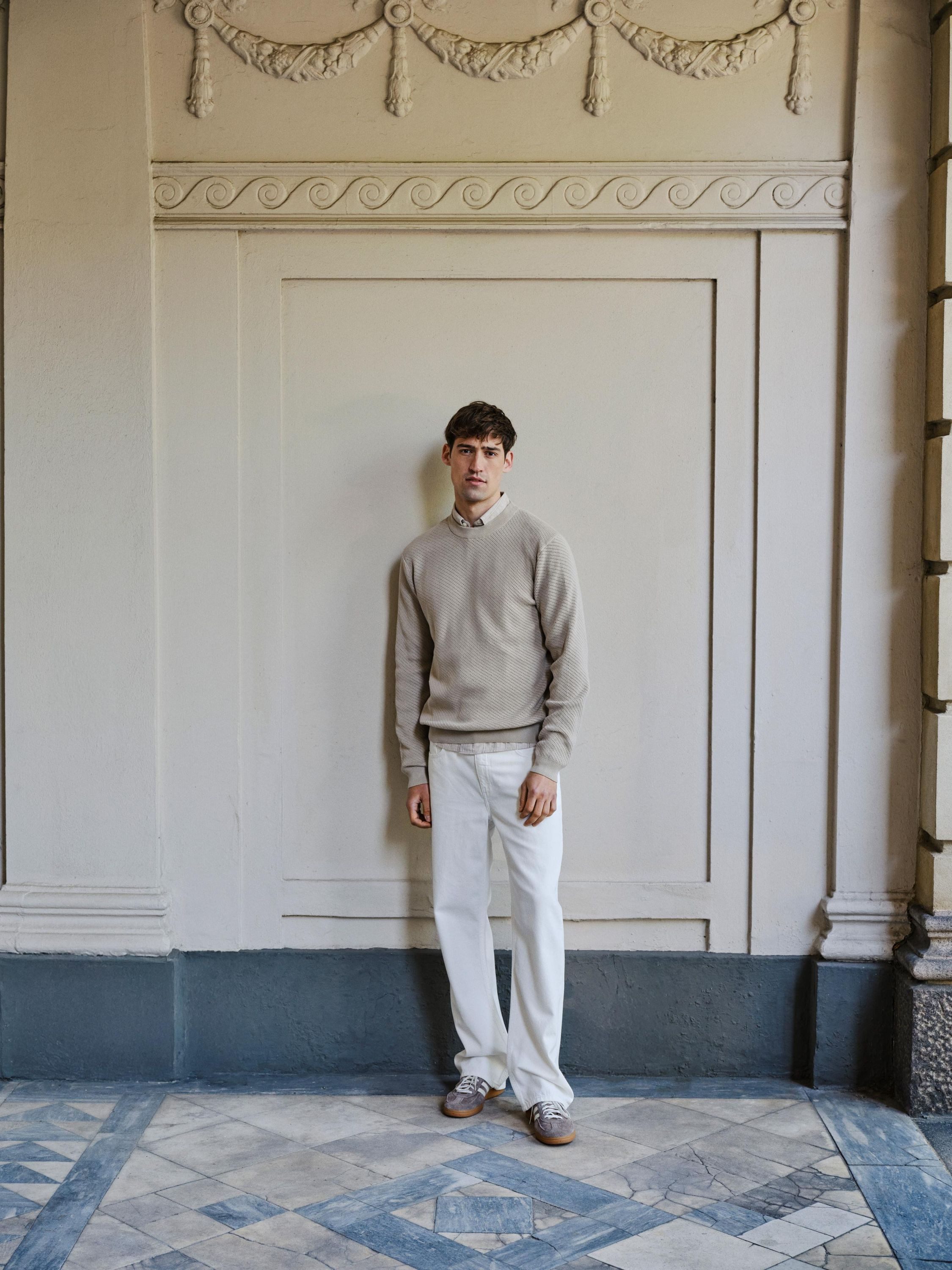 Casual Friday Strickpullover CFIsaksson Stilvoller Feinstrick-Pullover mit strukturierter Oberfläche