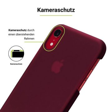 Artwizz Smartphone-Hülle Rubber Clip for iPhone Xr, berry