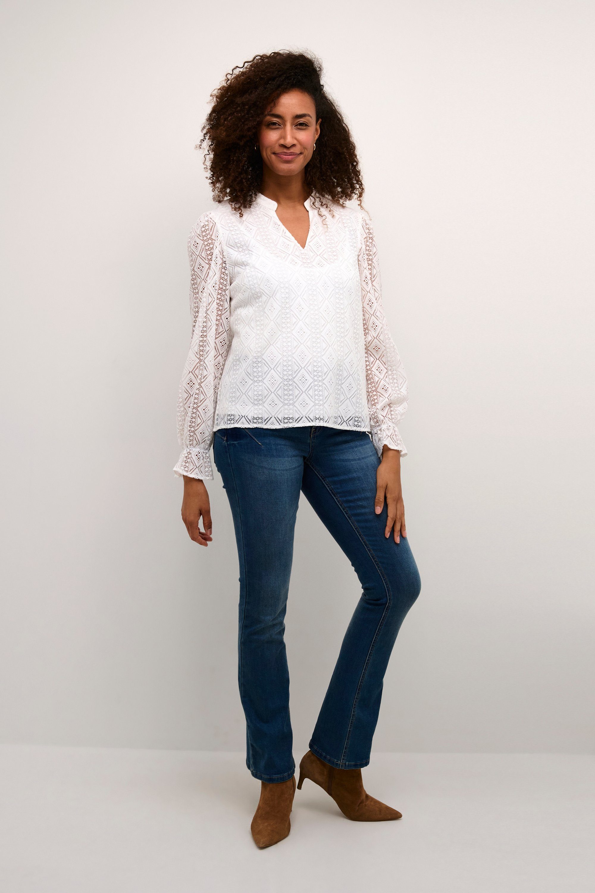 Cream Langarmbluse Langarm-Bluse CRDanika