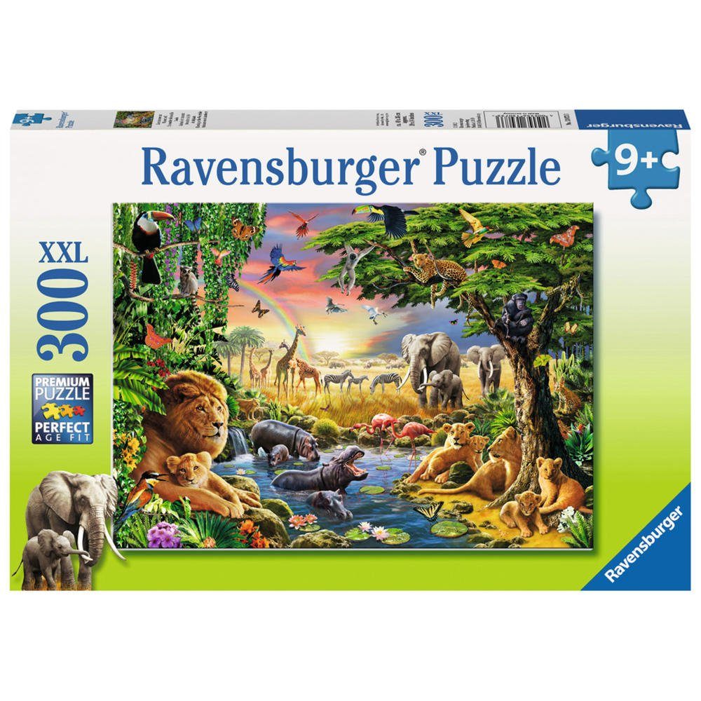 Puzzleteile Ravensburger Abendsonne Am Puzzle Wasserloch, 300