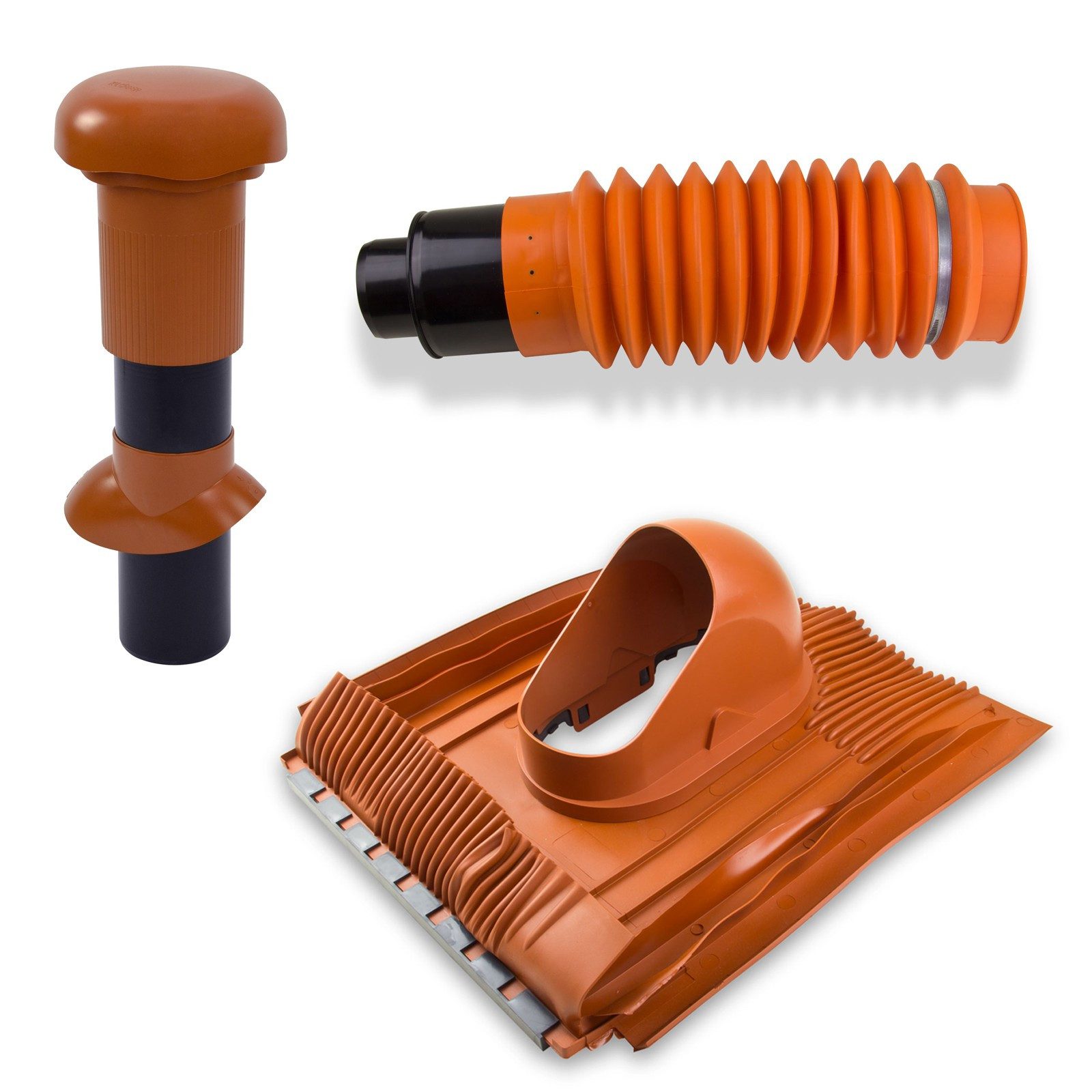 Klöber Dachdurchführung Klöber-Set3 Dachentlüftung DN100 rot Universal Lüft günstig online kaufen