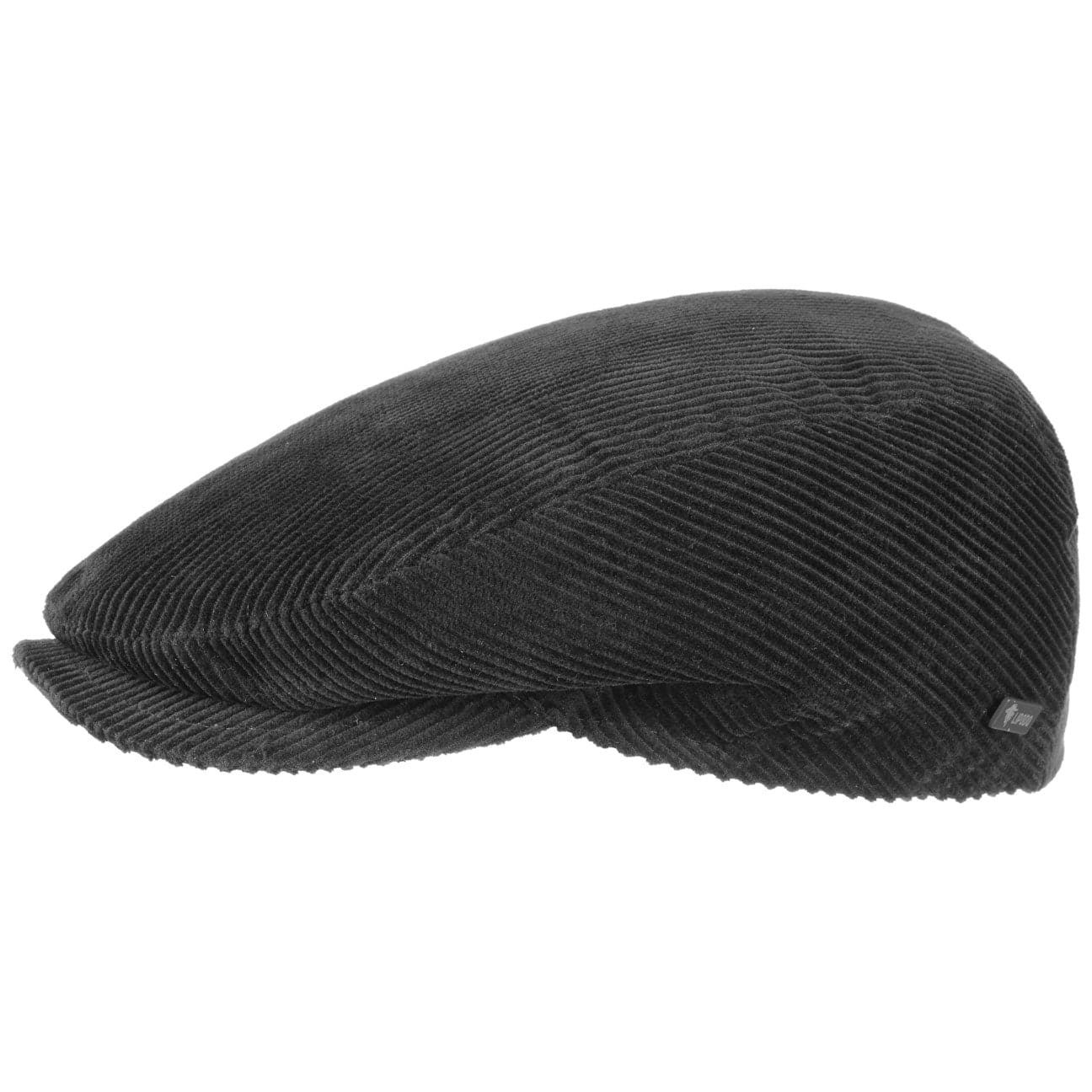 Lipodo Flat Cap (1-St) Baumwollcap mit Schirm, Made in Italy schwarz