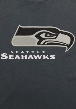 Recovered T-Shirt NFL SEAHAWKS MONOCHROME GOTS zertifizierte Bio-Baumwolle
