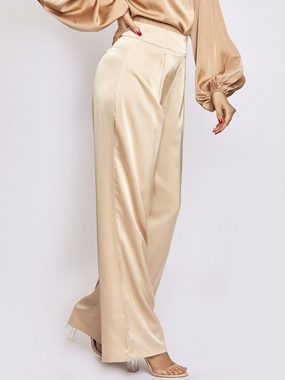 Freshlions Palazzohose Saten Pants ‘CARLINA’ Beige M