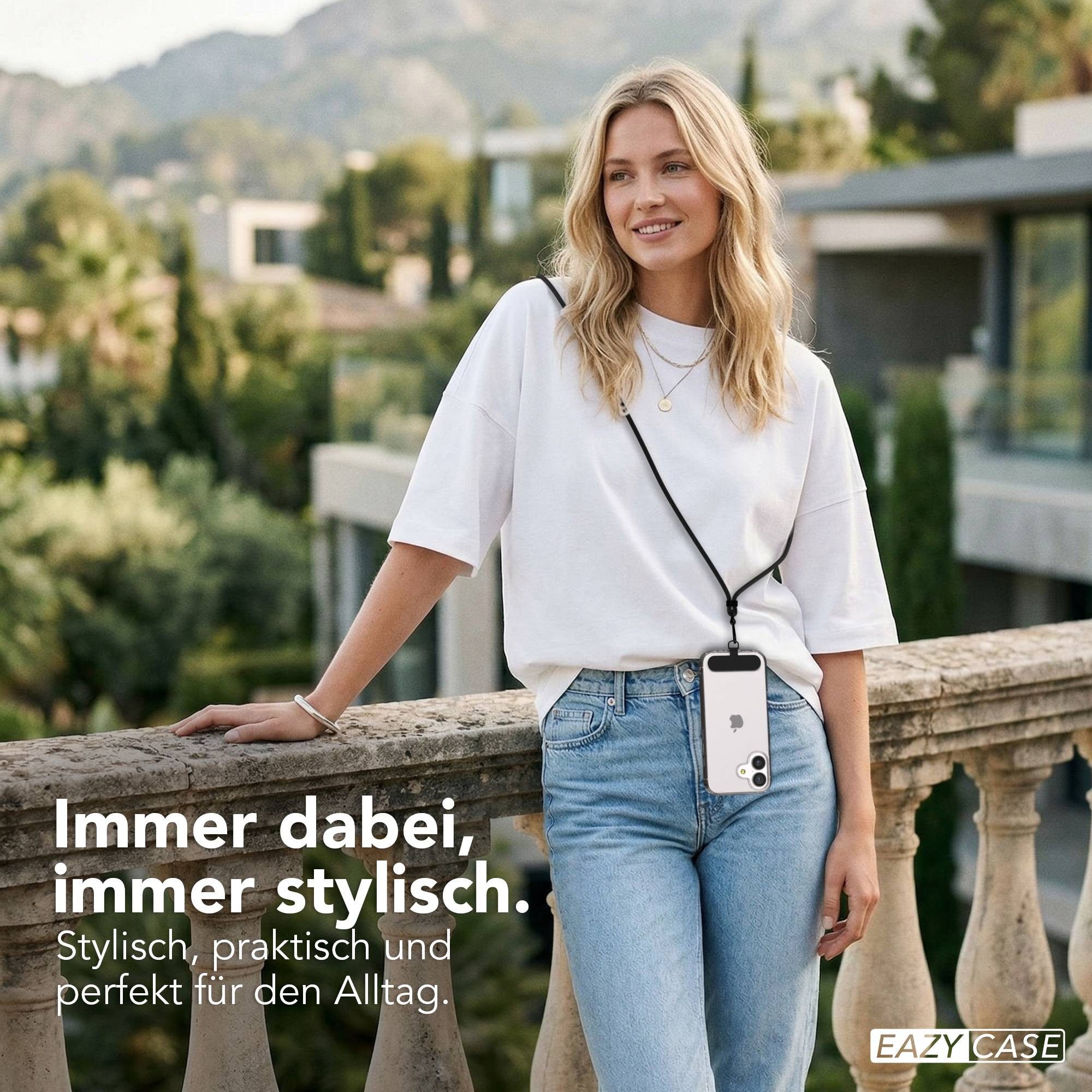 EAZY CASE Handykette Universal Handykette für alle Modelle zum Umhängen, Universale Handykette zum Umhängen für alle Modelle geeignet Schwarz – Bild 4 von 5