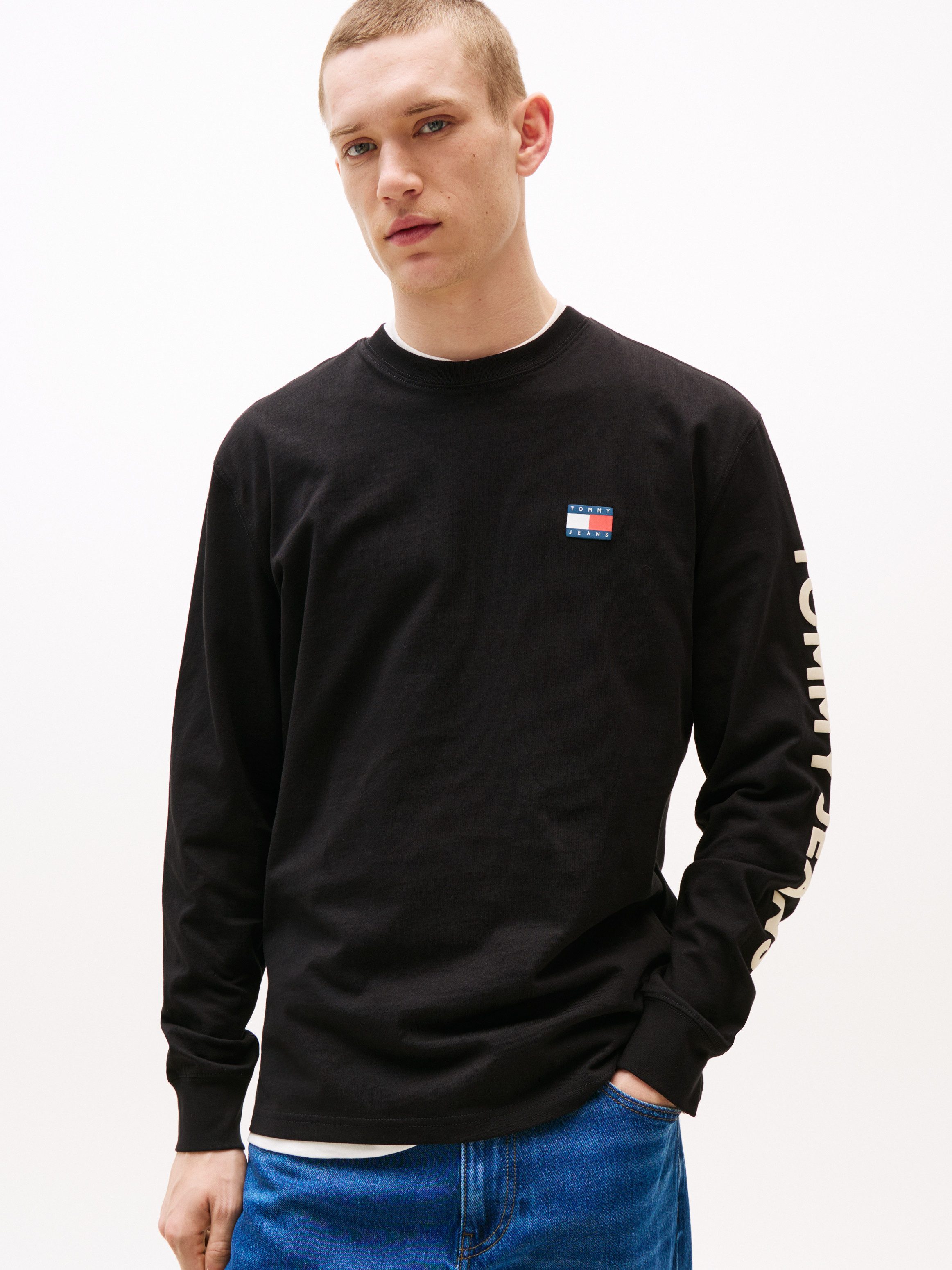 Tommy Jeans Langarmshirt TJM REG POP COL NW CLSC LS T EXT Mit Rundhalsaussc günstig online kaufen