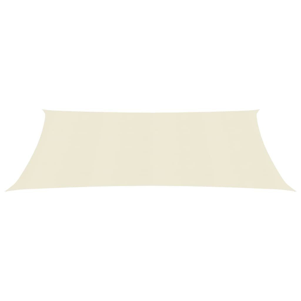 vidaXL Sonnensegel 25 x 4 m Sonnensegel 160 g m² Creme 2,5x4 m HDPE Beschattung Rechteck