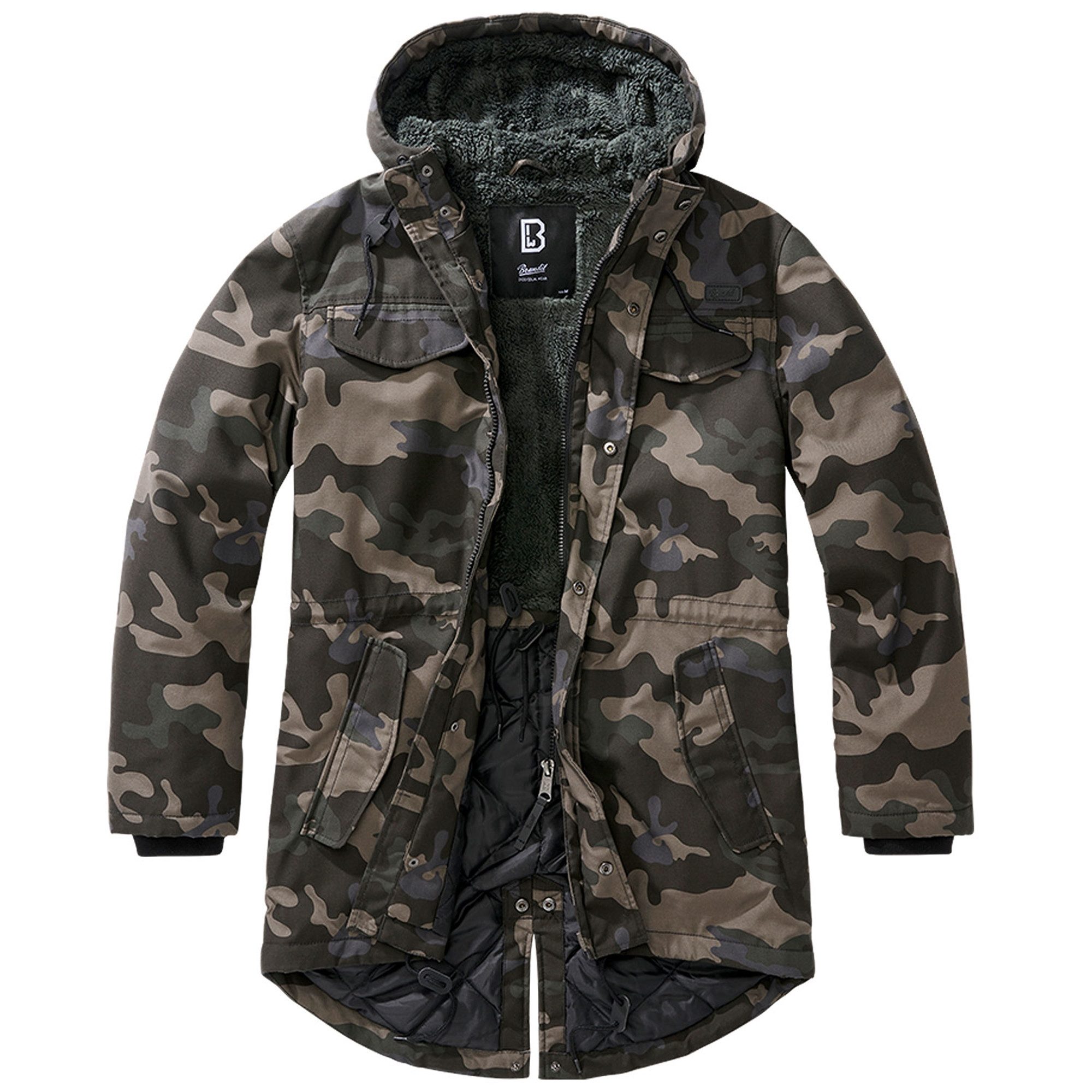 Brandit Parka Bandit Herren Winter Jacke Bundeswehr Parka Armee Mantel Tedd günstig online kaufen