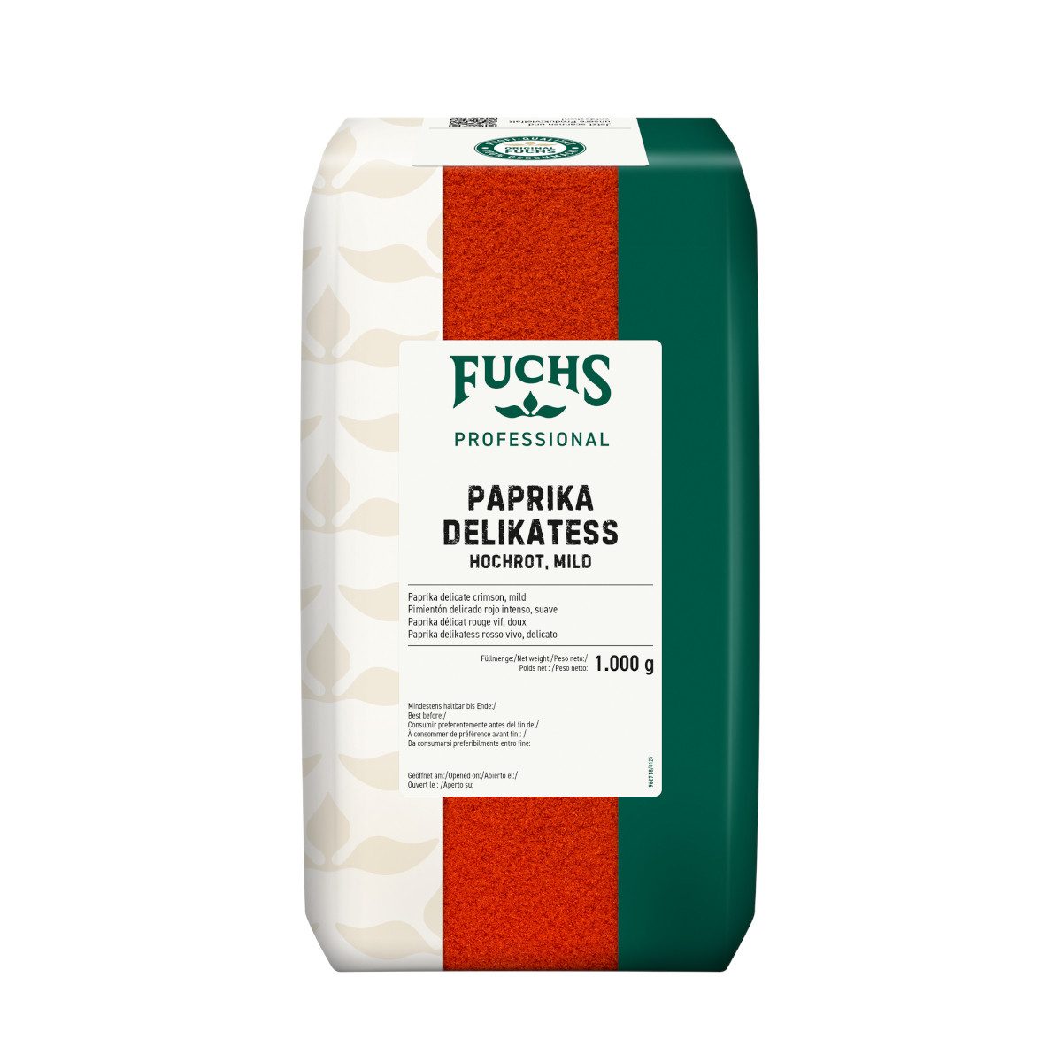 Fuchs Foodservice Gewürz, Fuchs Professional Paprika Delikatess hochrot schärfefrei 1000g