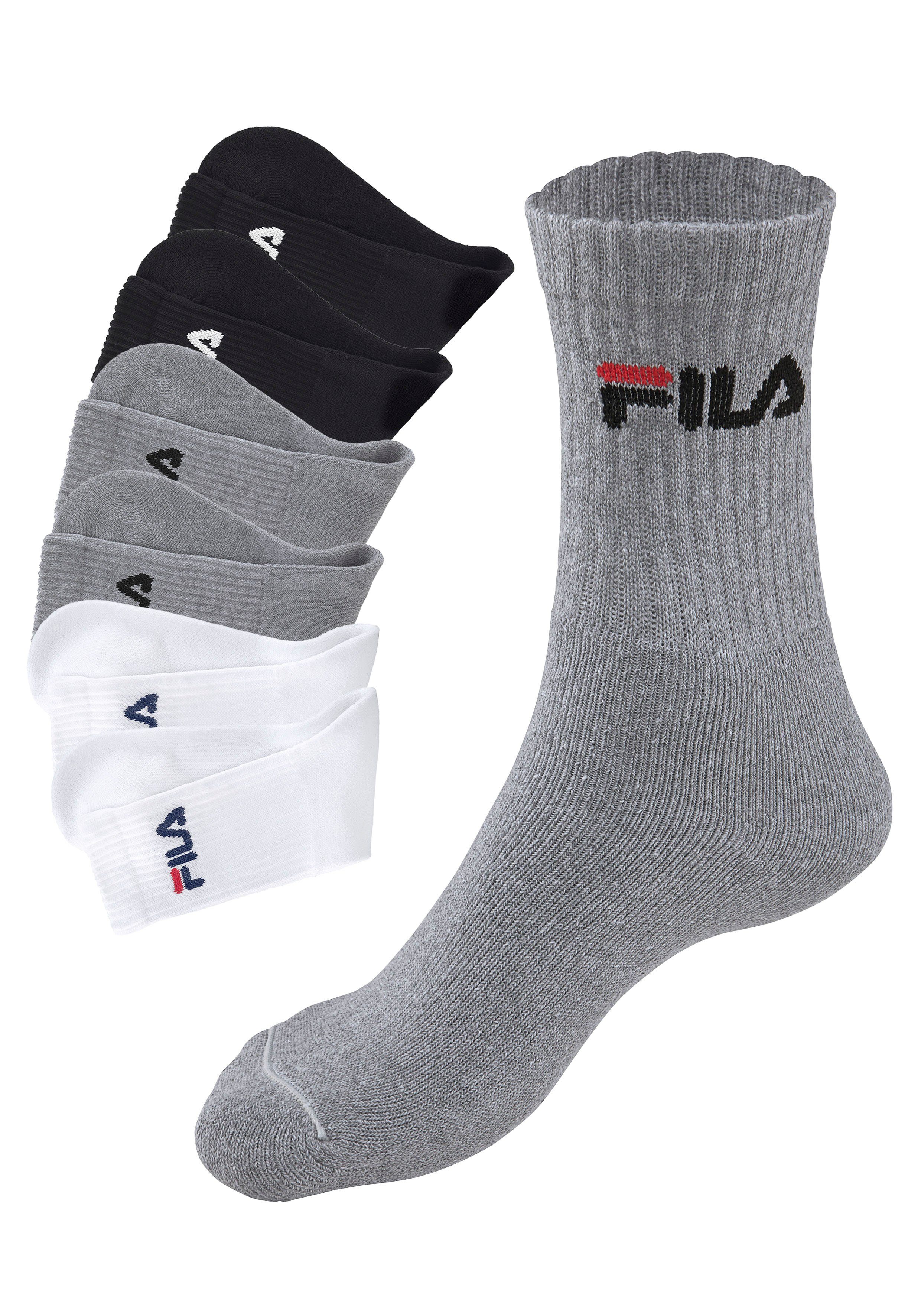 Fila Tennissocken UNISEX CREW TENNIS FULL TERRY SOCKS (6-Paar) Sportsocken, günstig online kaufen