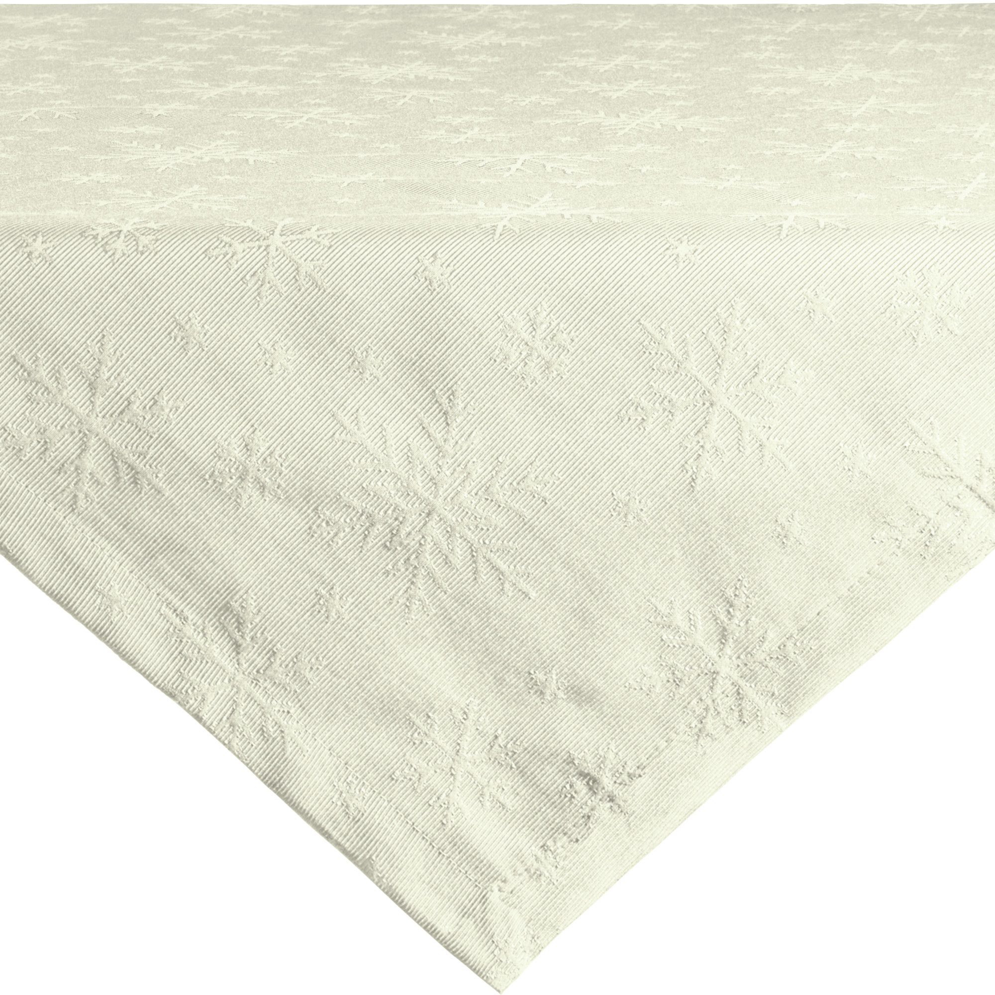 REDBEST Mitteldecke Mitteldecke "Snowflake" (1-tlg), bügelleicht Uni