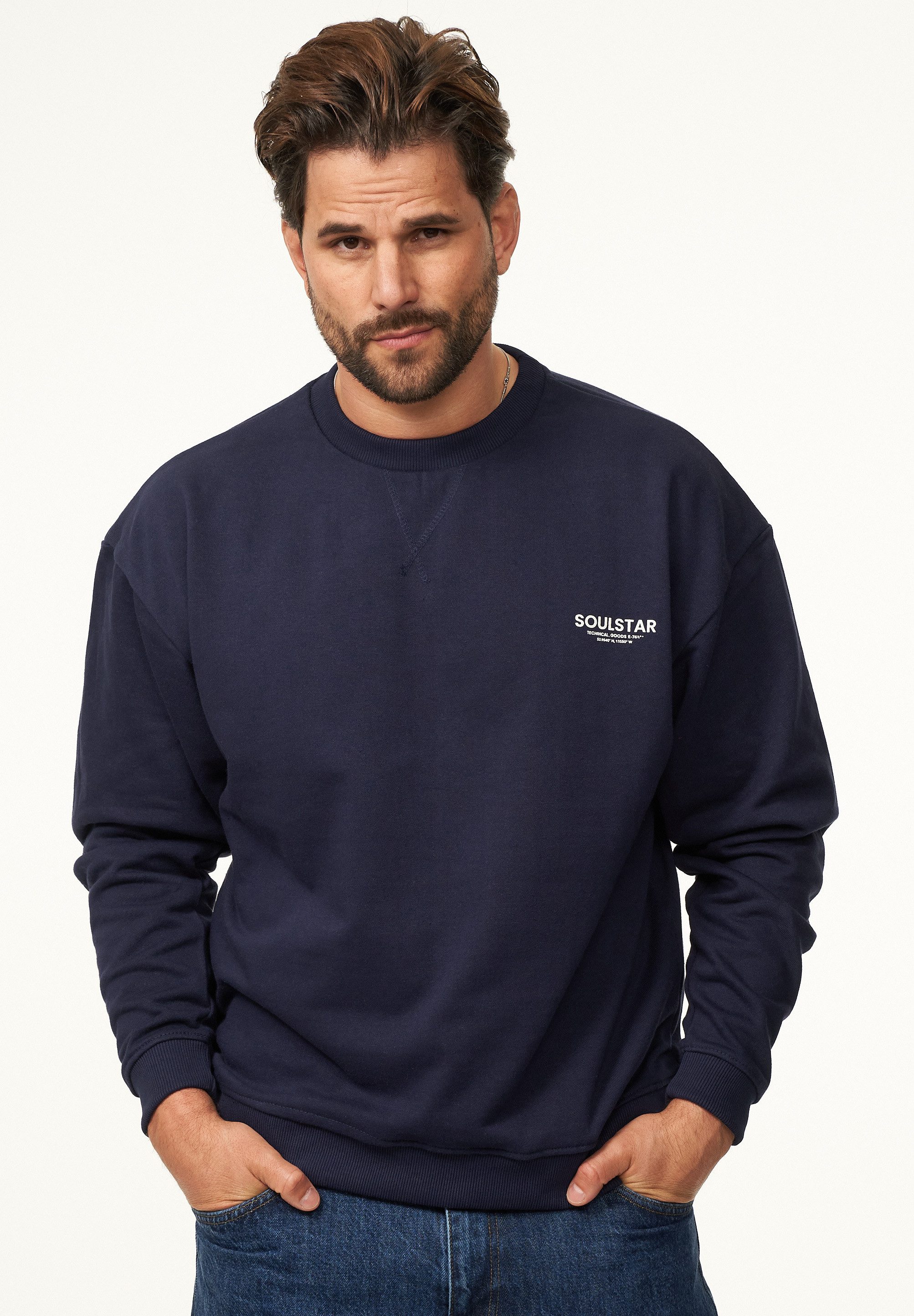 SOULSTAR Sweatshirt S2PAJU Herren Oversize Pullover günstig online kaufen