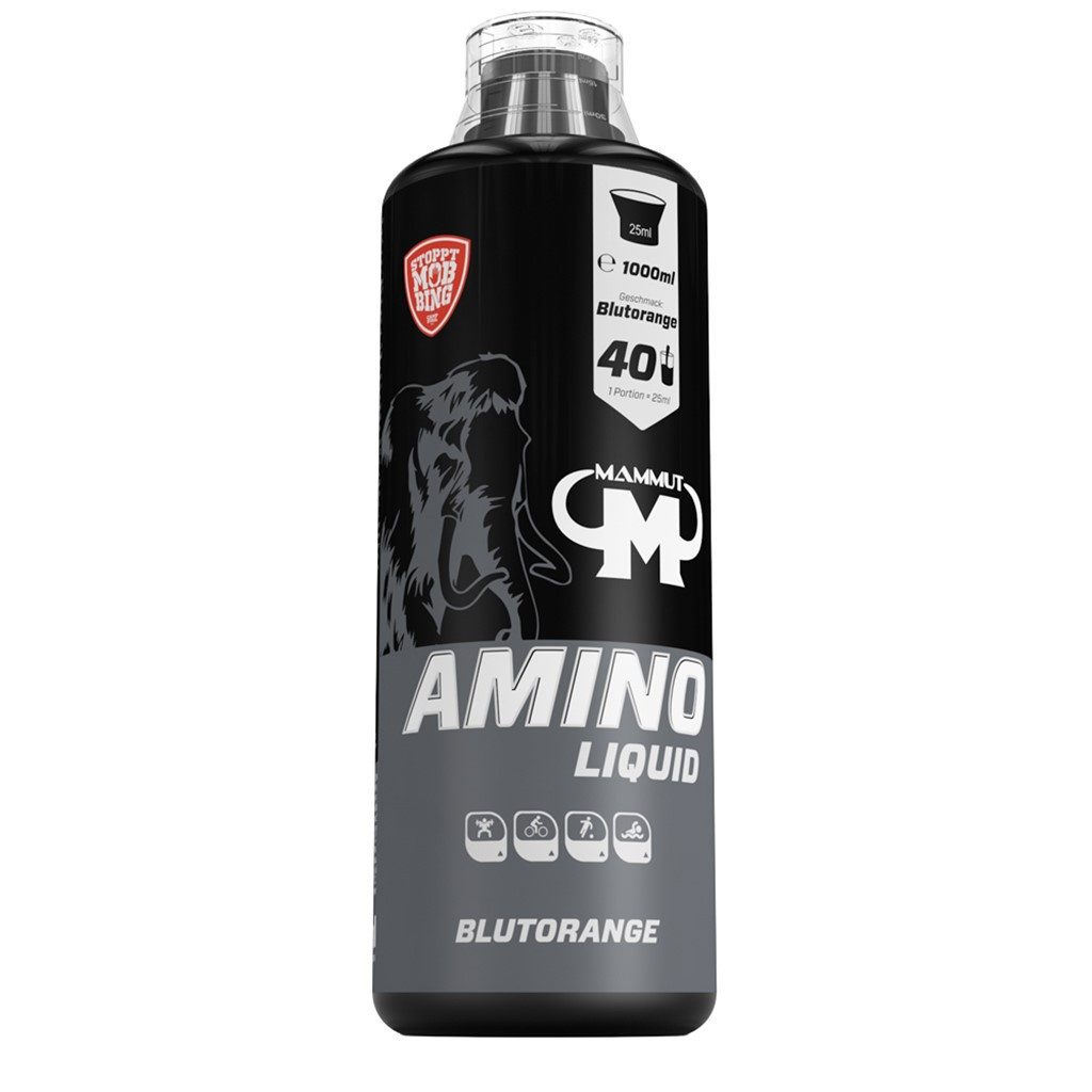 Mammut Nutrition Amino Liquid - Blutorange - 1000 ml Flasche Flüssigkeit