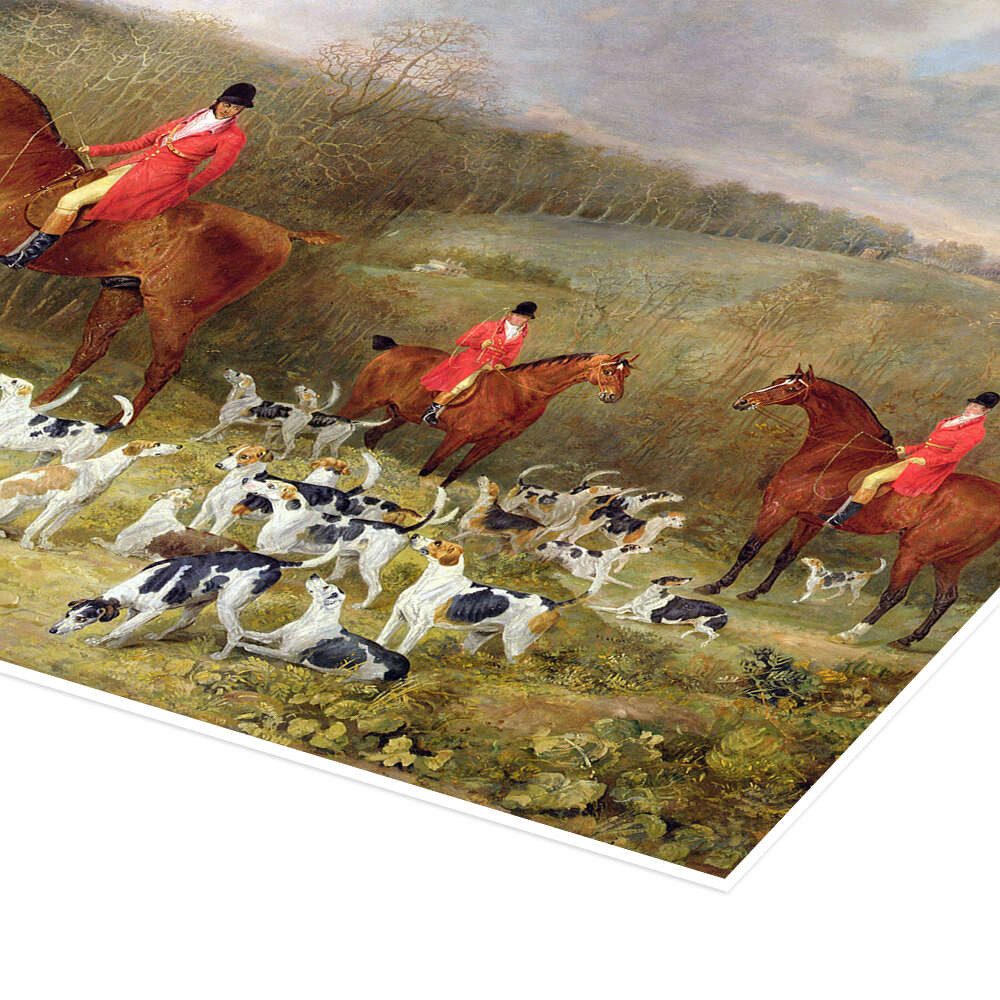 Posterlounge Wandbild Lord Glamis und seine Jagdhunde, 1823, Dean Wolstenholme, erhältlich als Poster, Leinwandbild, Wandsticker oder Acrylglasbild