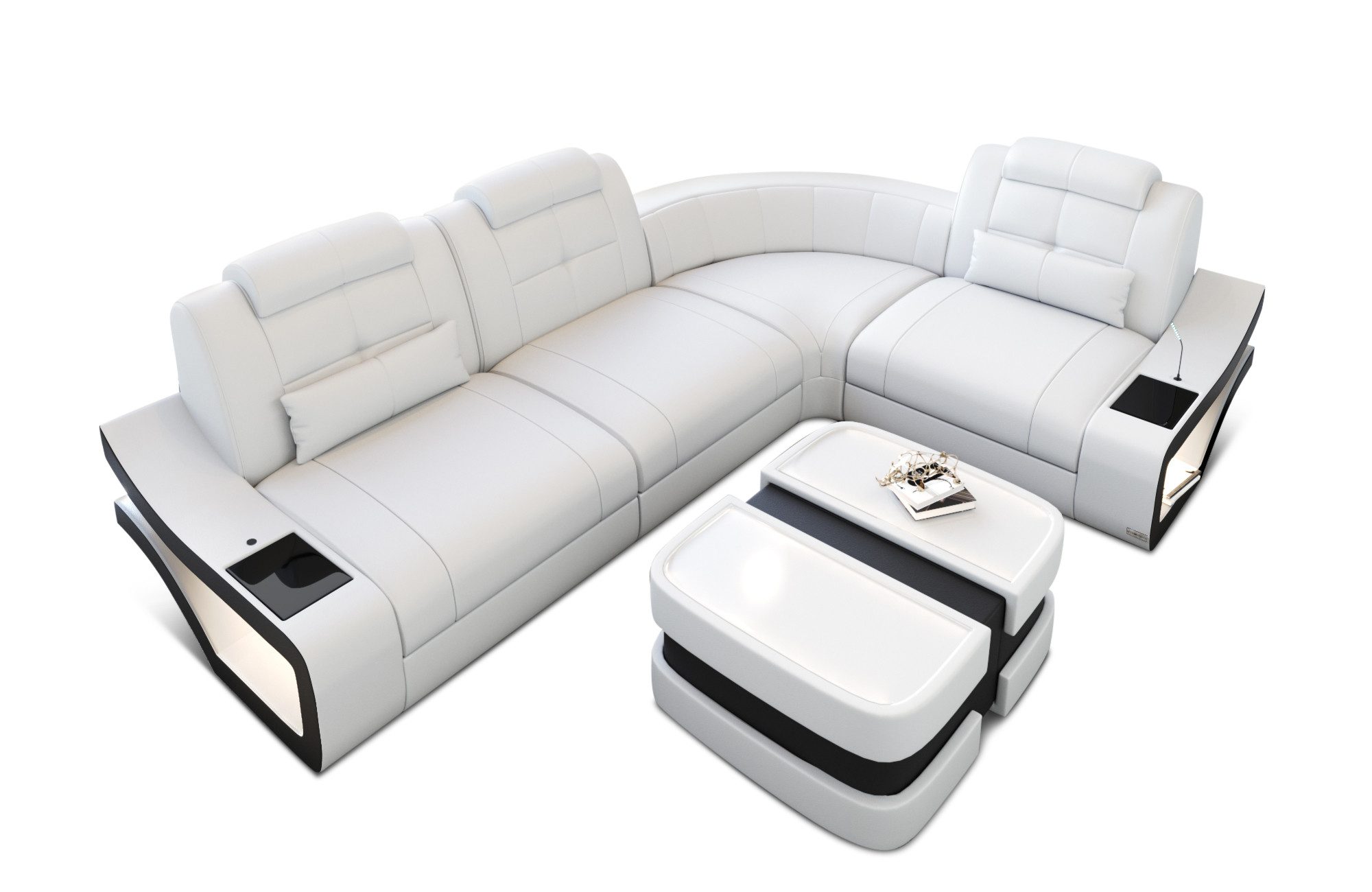 Sofa Dreams Ecksofa Leder Sofa Couch günstig online kaufen
