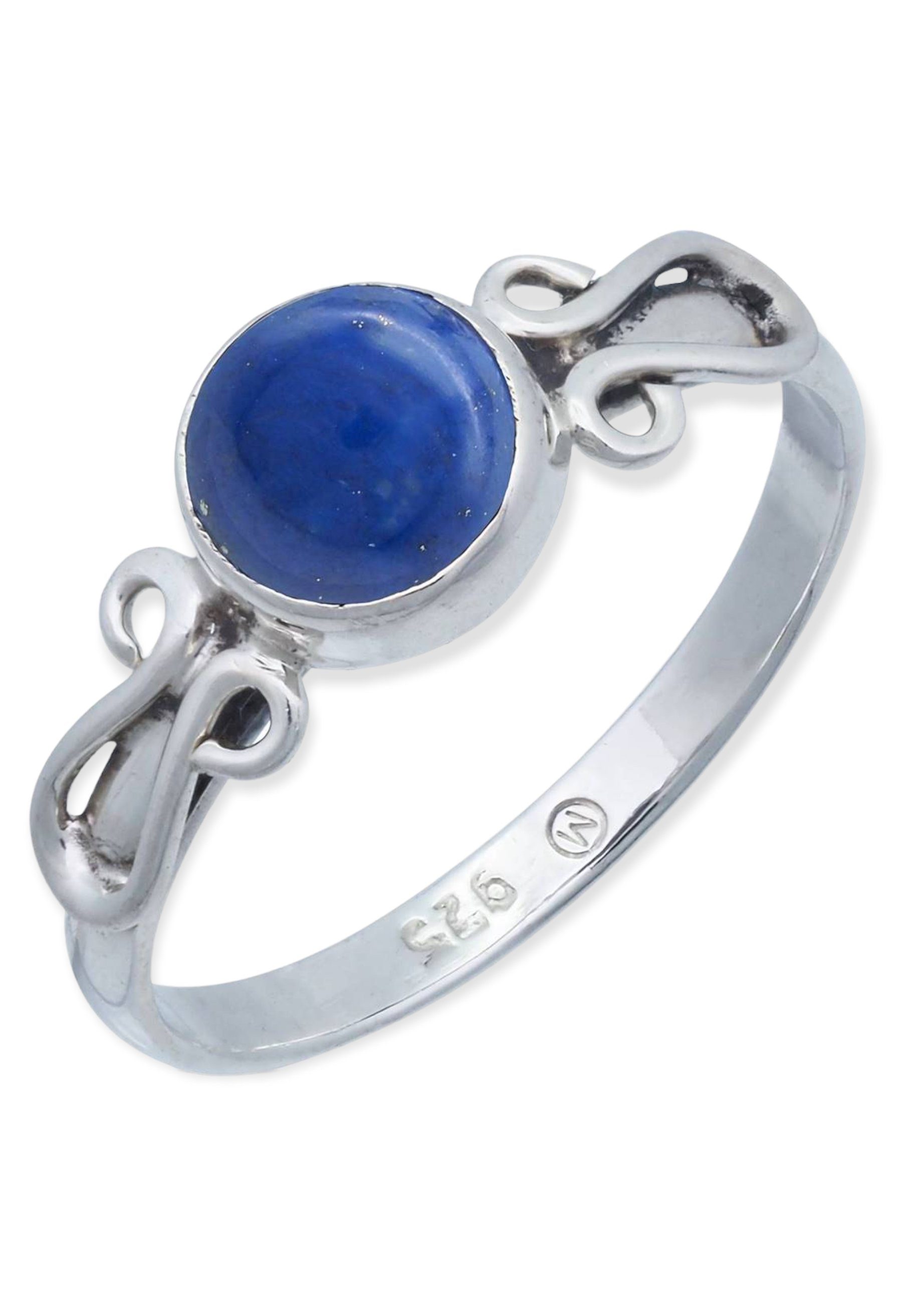 mantraroma Silberring 925er Silber mit Lapis Lazuli