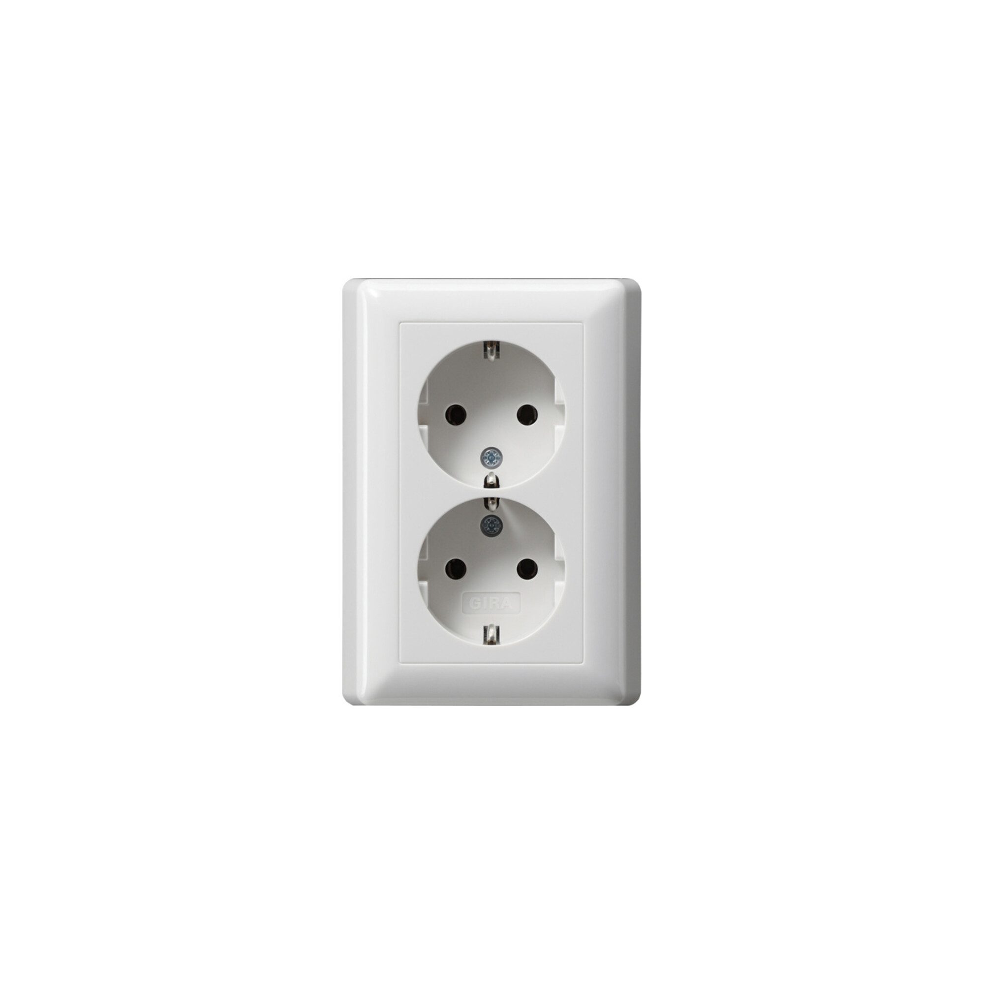 GIRA Steckdose Gira Schuko-Doppelst.ds. rws-gl 078003