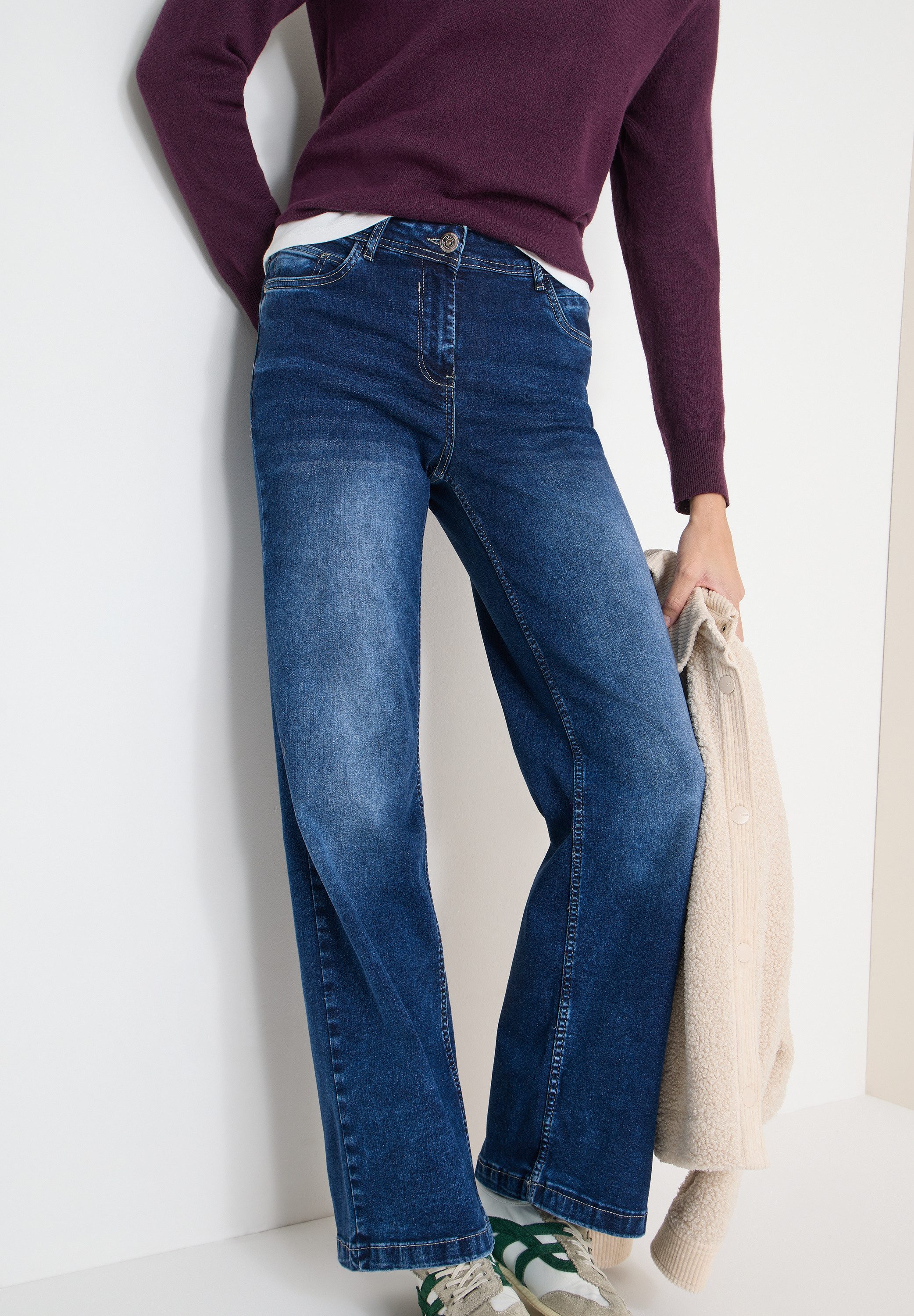 CECIL Slim-fit-Jeans High Waist