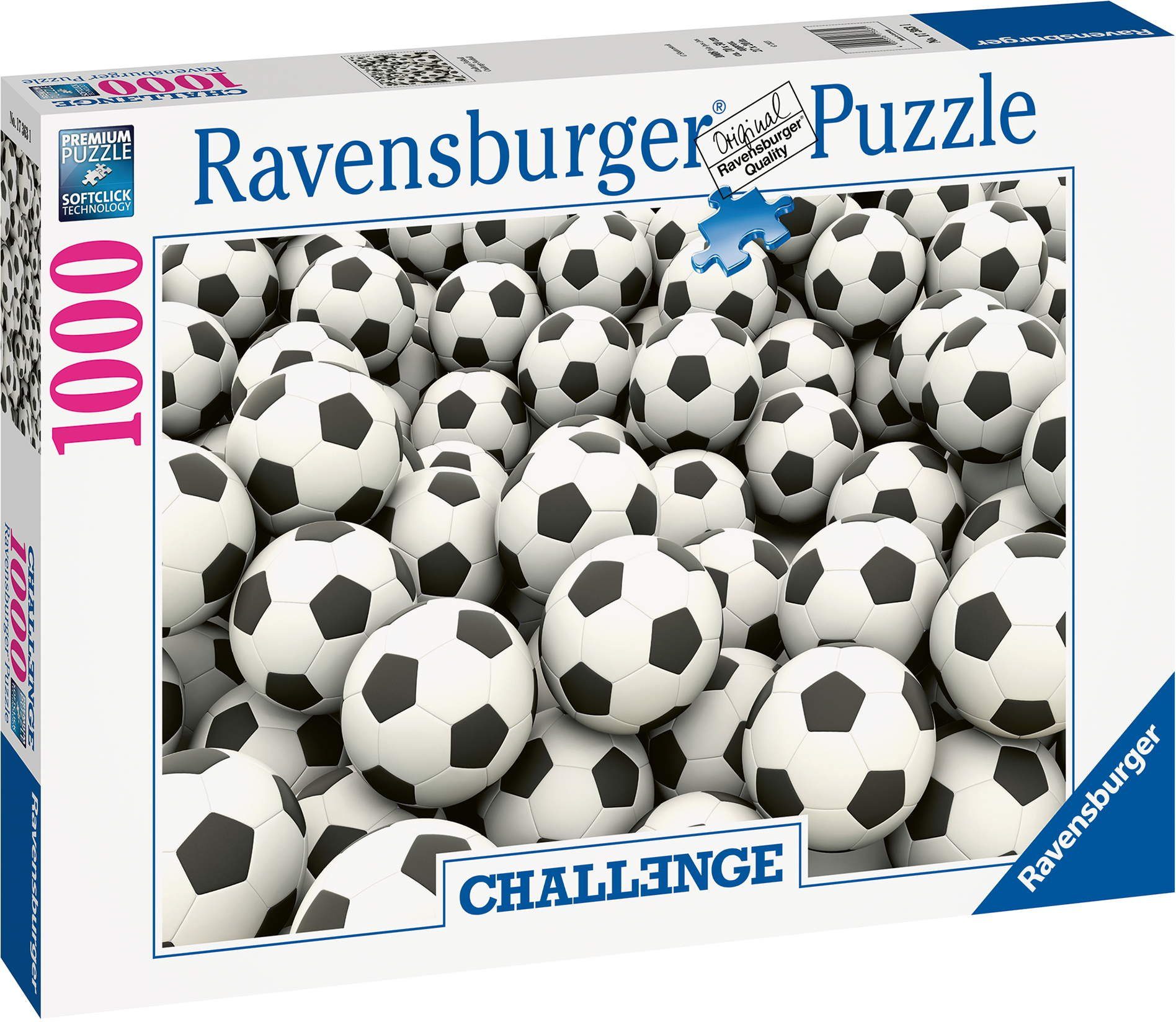 Ravensburger Puzzle 1000 Teile Puzzle Challenge Fußball 17363, 1000 Puzzleteile