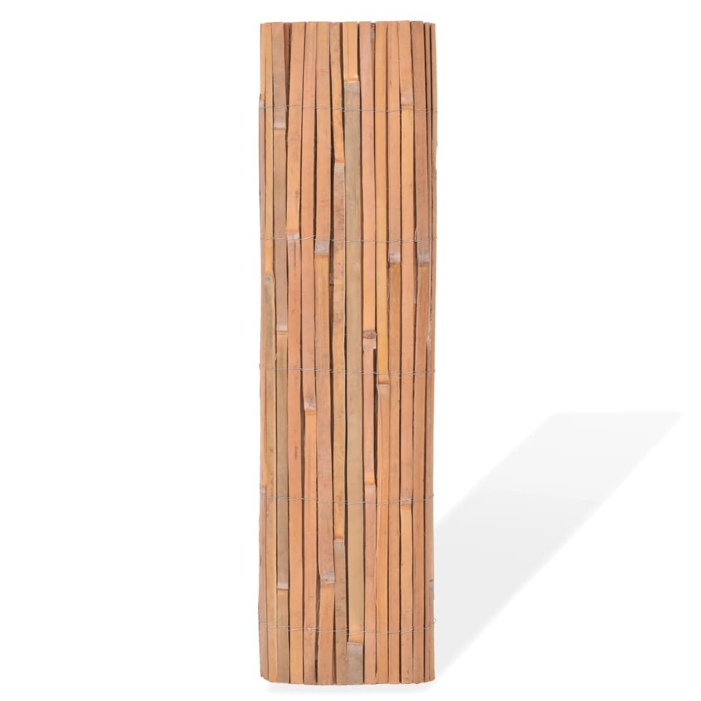 vidaXL Gartenzaun Bambuszäune 2 Stk. 100x400 cm, (2-St)