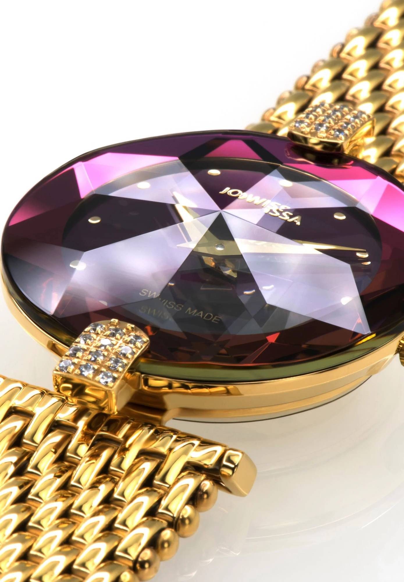JOWISSA Schweizer Uhr Facett Strass