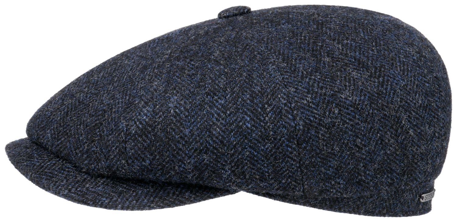 Stetson Schiebermütze Hatteras 100% Wolle Fischgrät-Muster Fischgr. mit 321 navy/sz