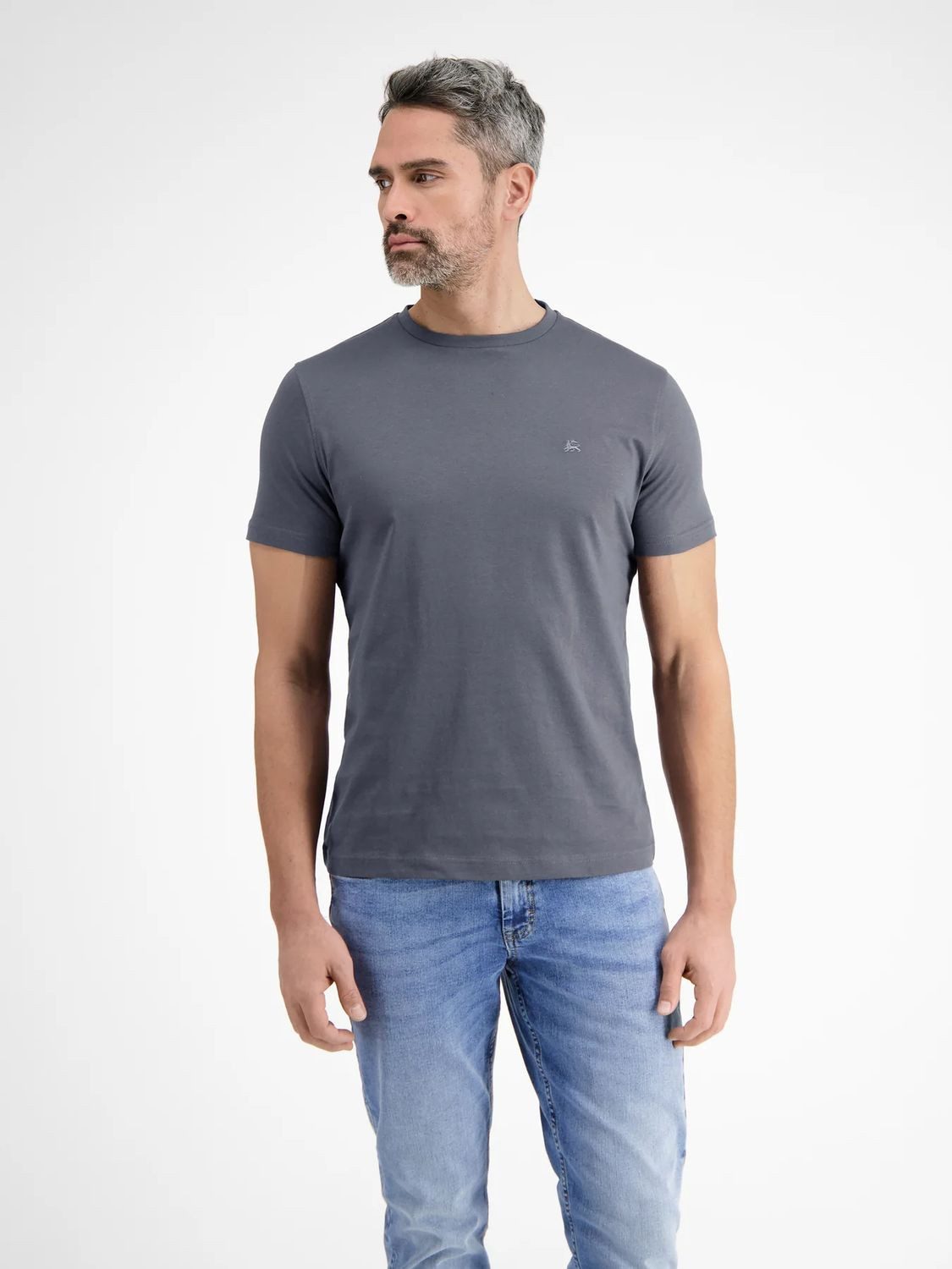 LERROS T-Shirt Basic in hochwertiger Qualität mit Logo Stickerei günstig online kaufen