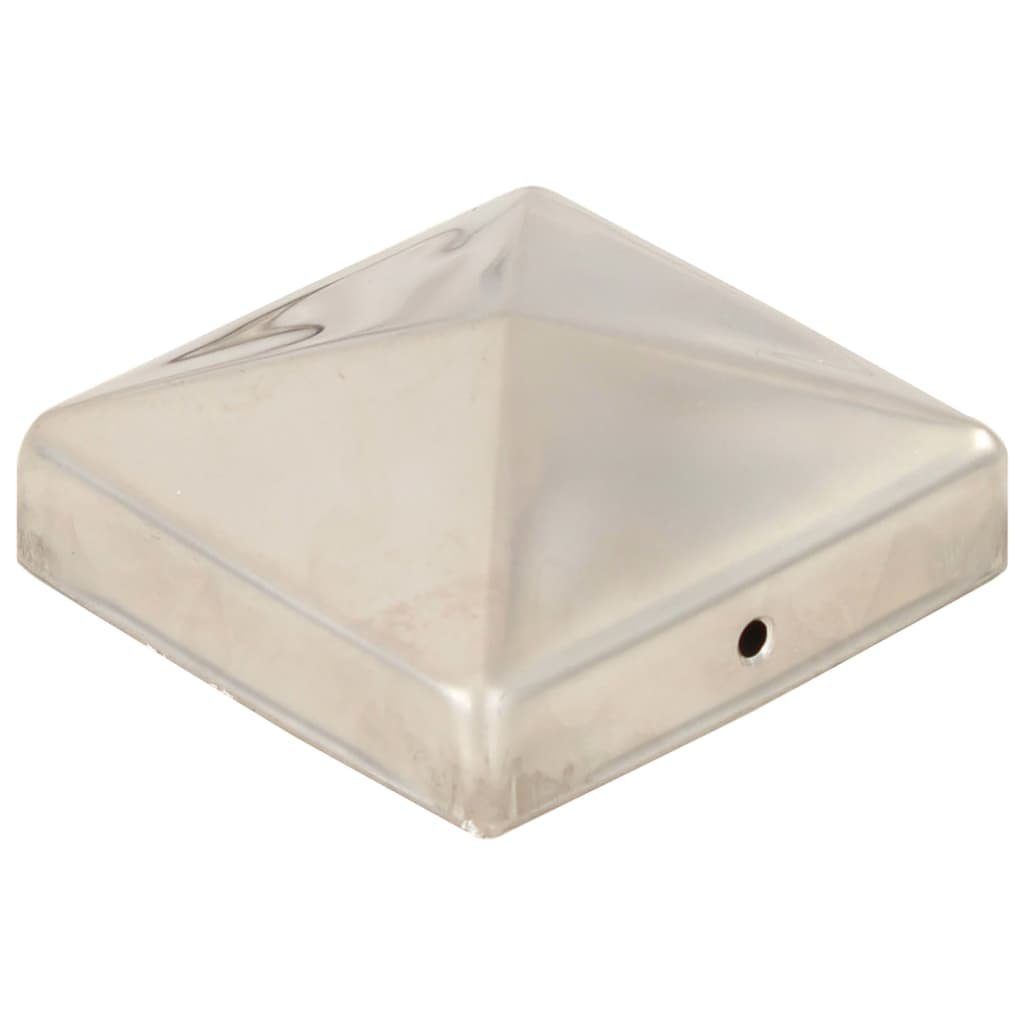 vidaXL Draht Pfostenkappen 6 Stk. Pyramide Edelstahl 81 x 81 mm, (6St)