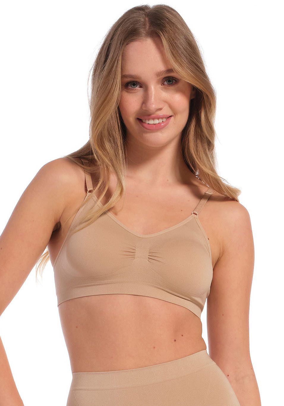 MAGIC Bodyfashion Bügelloser BH Comfort Bra bequemer nahtloser und bügelloser Träger-BH