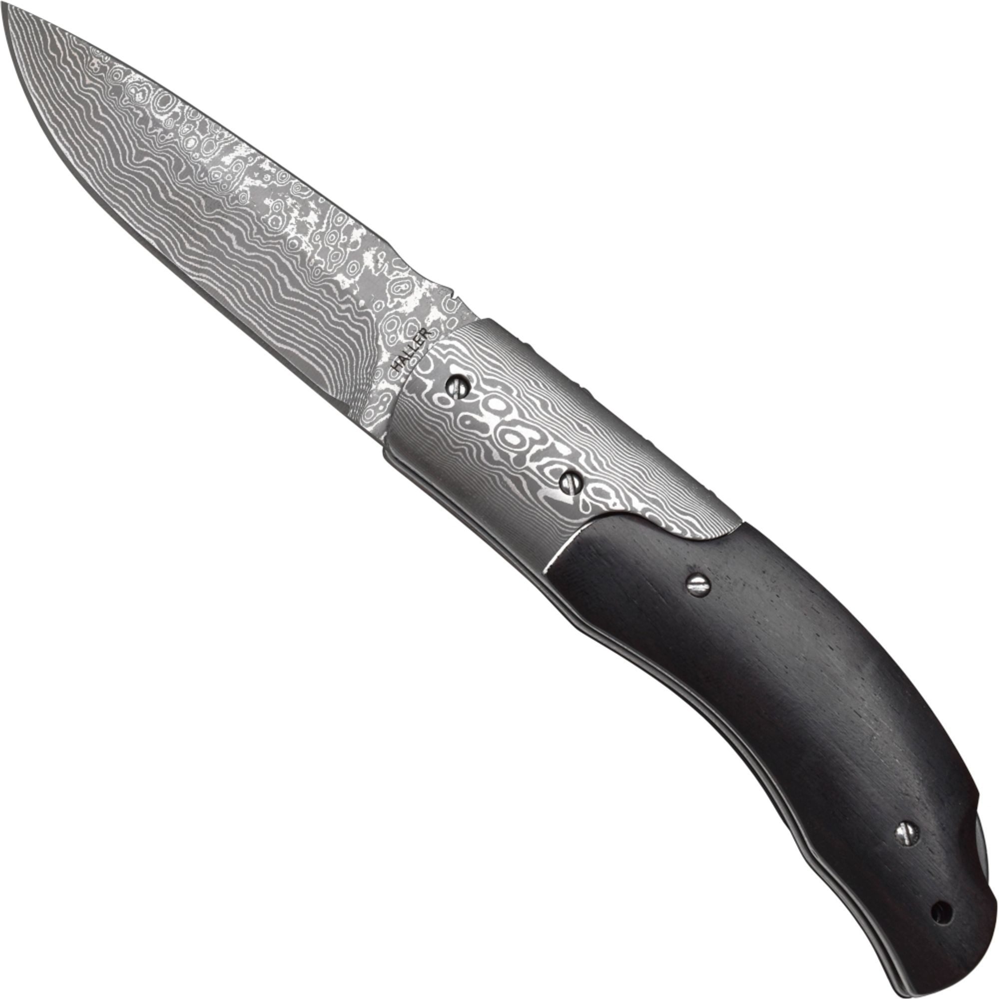 Haller Messer Taschenmesser Damast Taschenmesser in Holz-Geschenkbox Nr. 42972