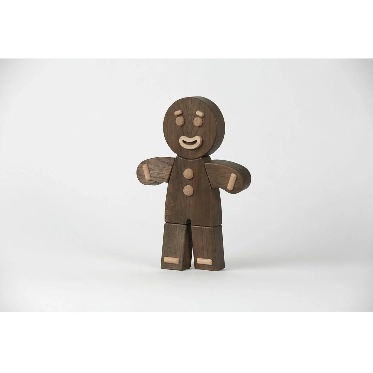 Boyhood Dekofigur Boyhood Gingerbread Man Holzfigur, Klein Eiche Gebeizt