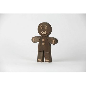 Boyhood Dekofigur Boyhood Gingerbread Man Holzfigur, Eiche Gebeizt, Groß