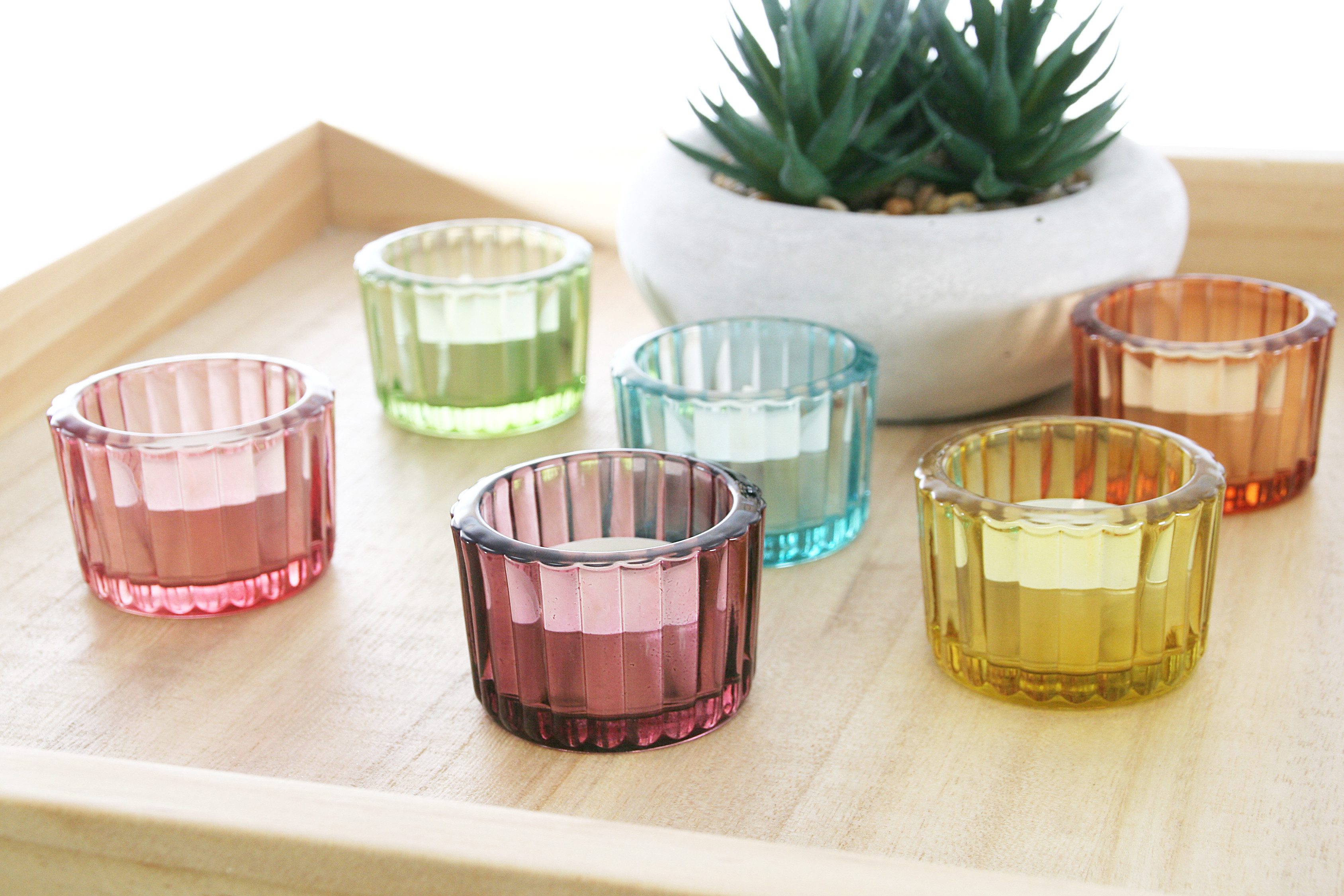 Wackadoo Living Teelichthalter Set 6-teilig in bunten Farben (6 St., 6er Se günstig online kaufen