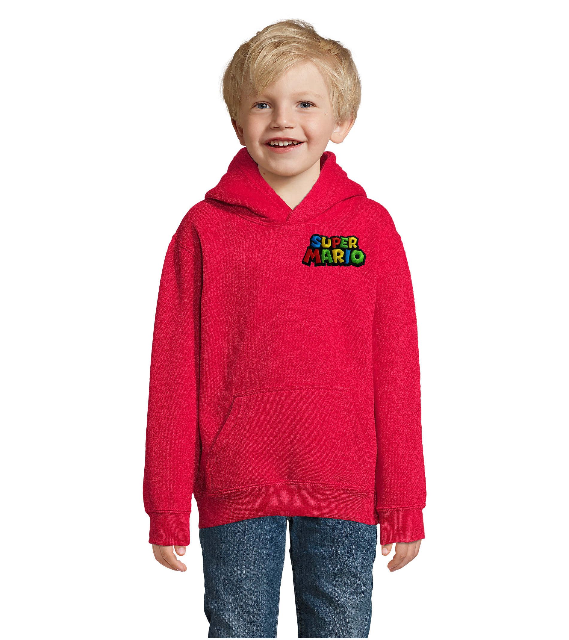 Hoodie Mario Luigi Super Wario Yoshi Peach Patch Kinder Retro Kapuzen-Hoodie