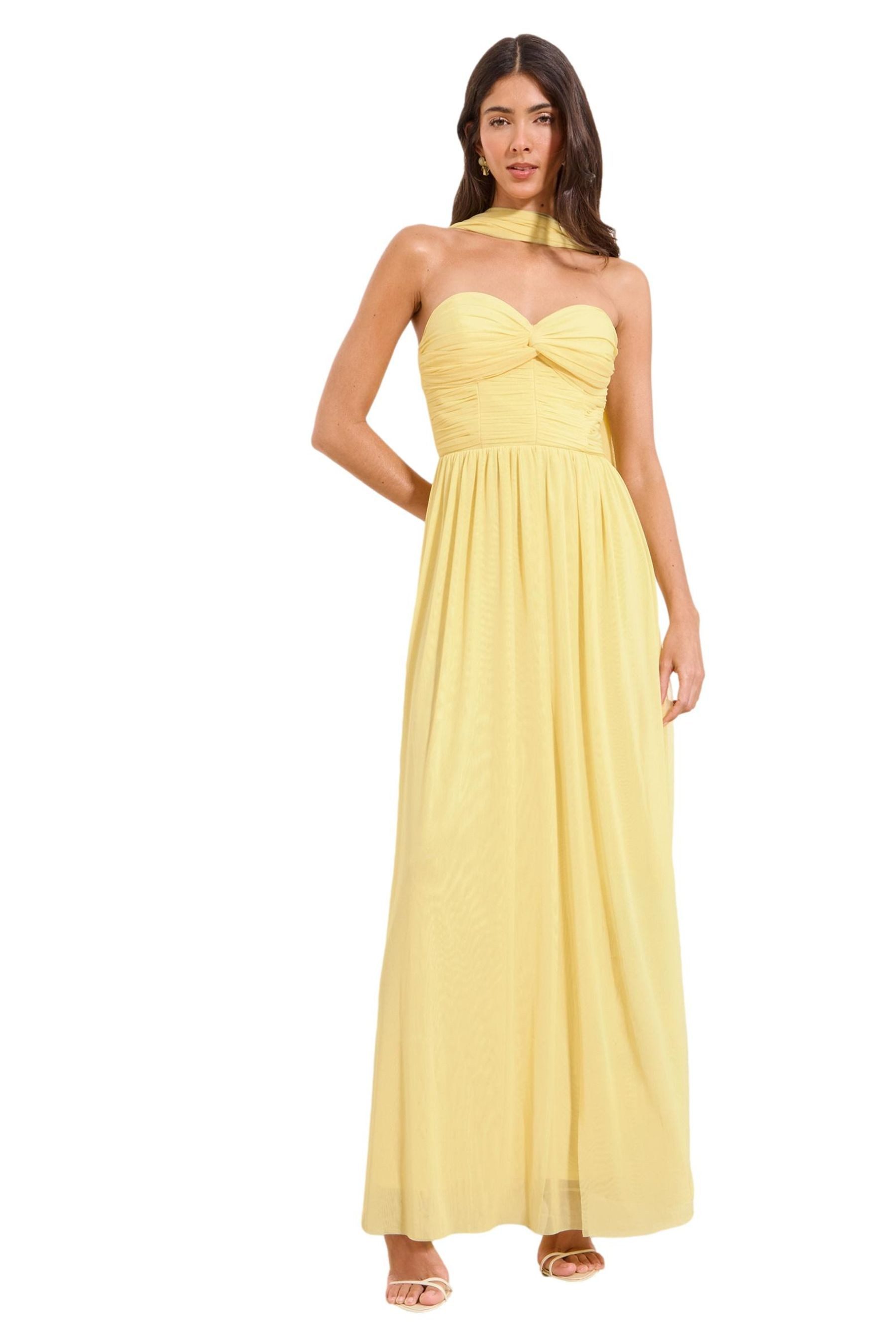 LIPSY Maxikleid Lipsy multifunktionales Maxikleid mit Schal (1-tlg)