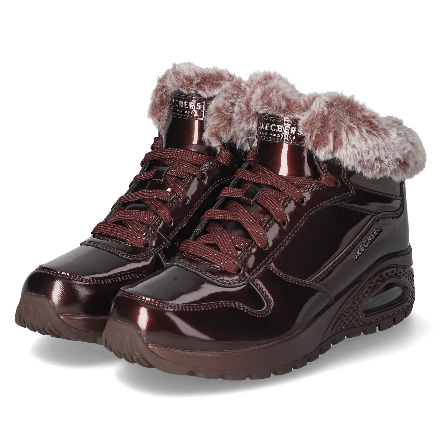 Skechers 168126 BURG Damen Textil & Synthetik red Winterstiefel