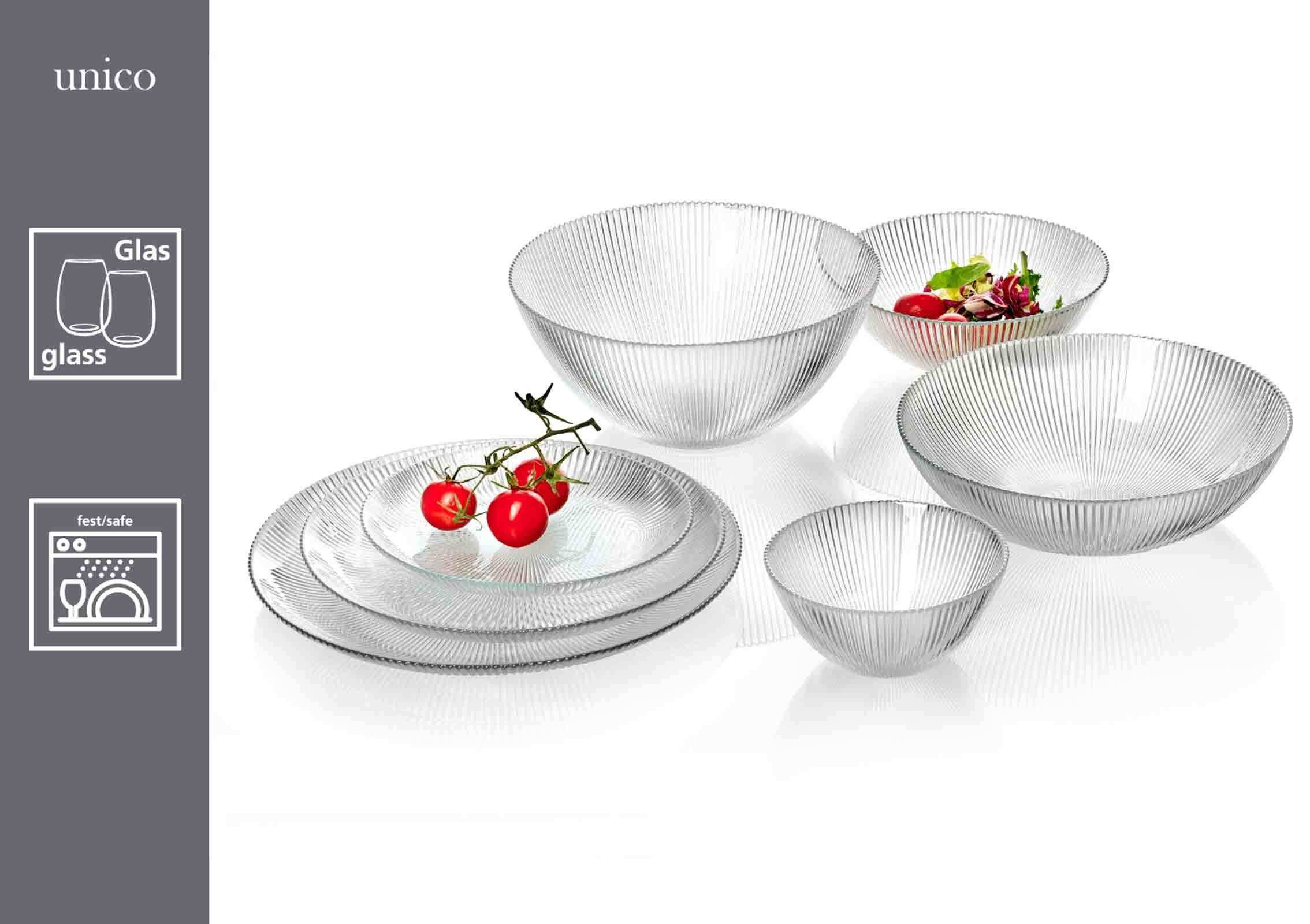 Ritzenhoff & Breker Speiseteller Unico Speiseteller ø 27 cm 6er Set, (6 St)