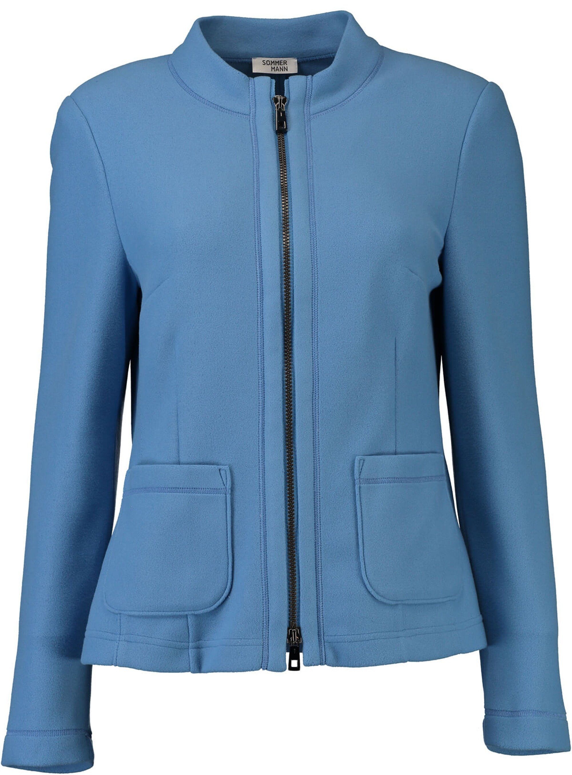 Sommermann Курткиblazer SOMMERMANN Fleece-Blazer blau