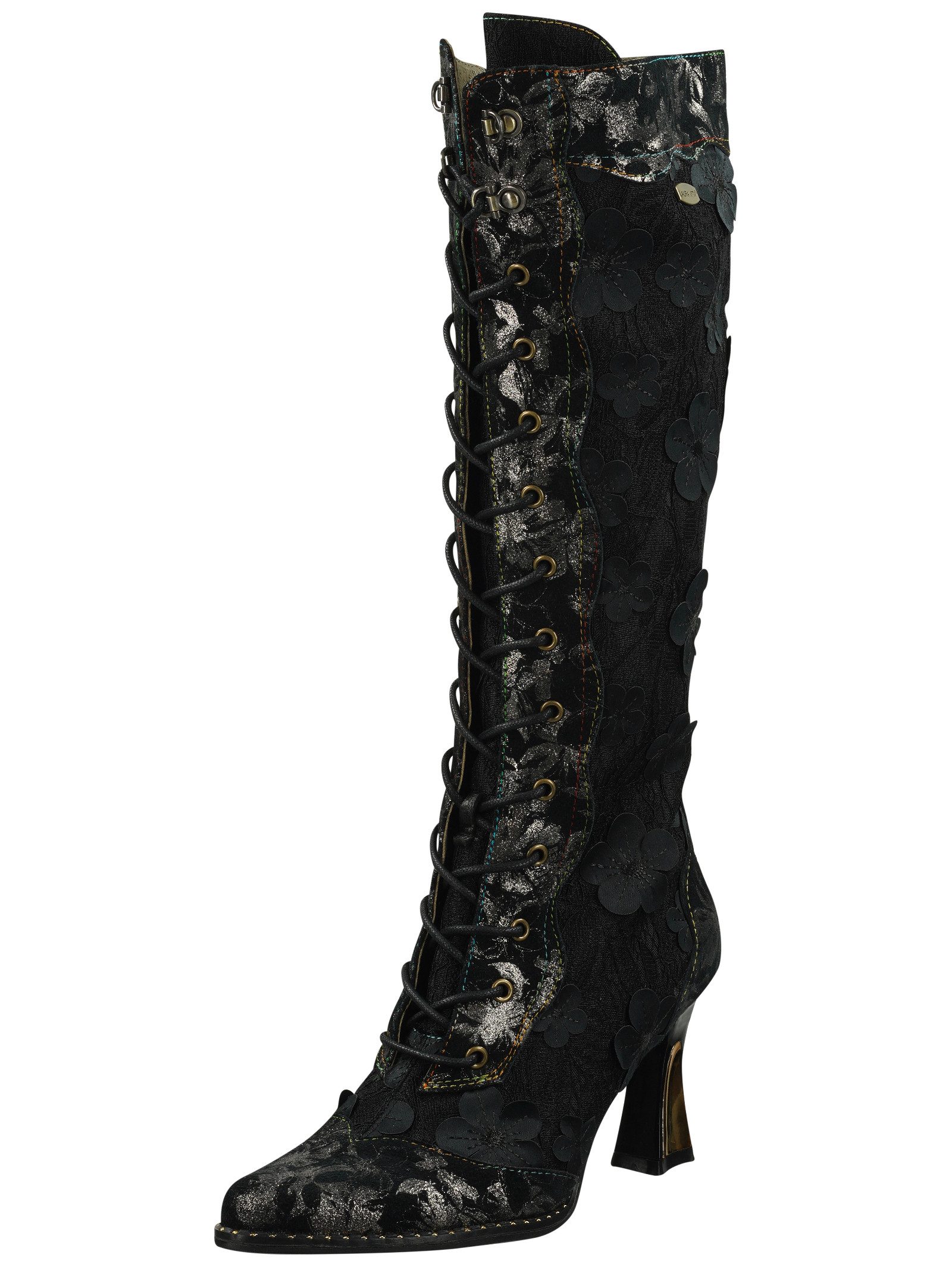 LAURA VITA Stiefel Leder/Textil Schnürstiefel
