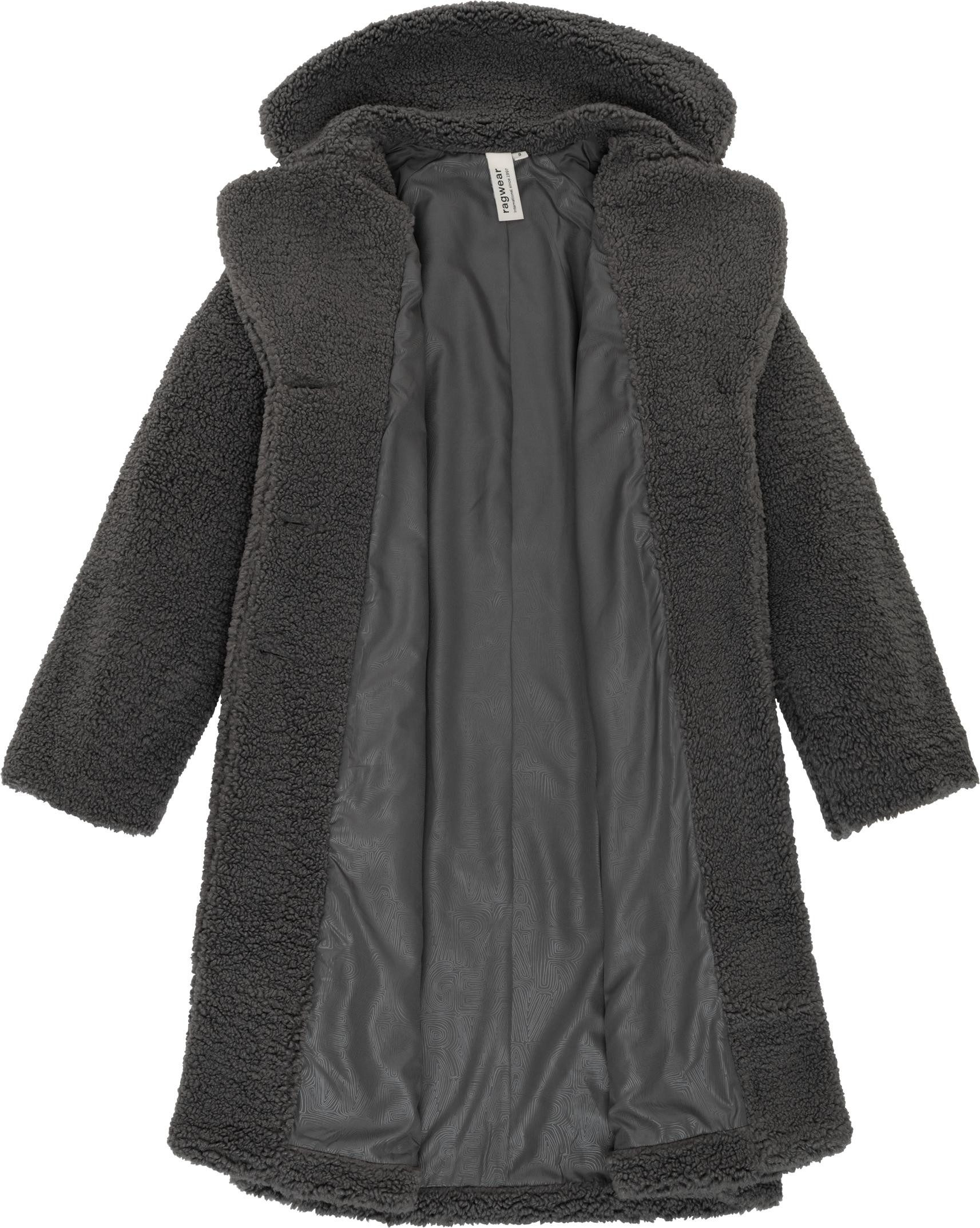 Ragwear Fellimitatmantel Tedyco YOUMODO flauschige Übergangsjacke aus kuscheligem Teddyfleece