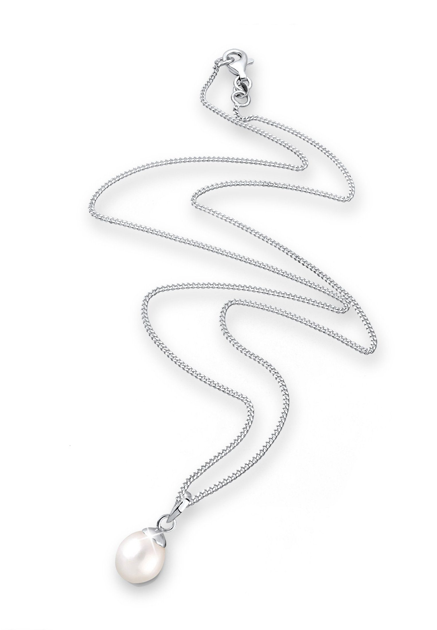 Elli Perlenkette Süßwasserzuchtperlen Tropfen Anhänger 925 Sterling Silber günstig online kaufen