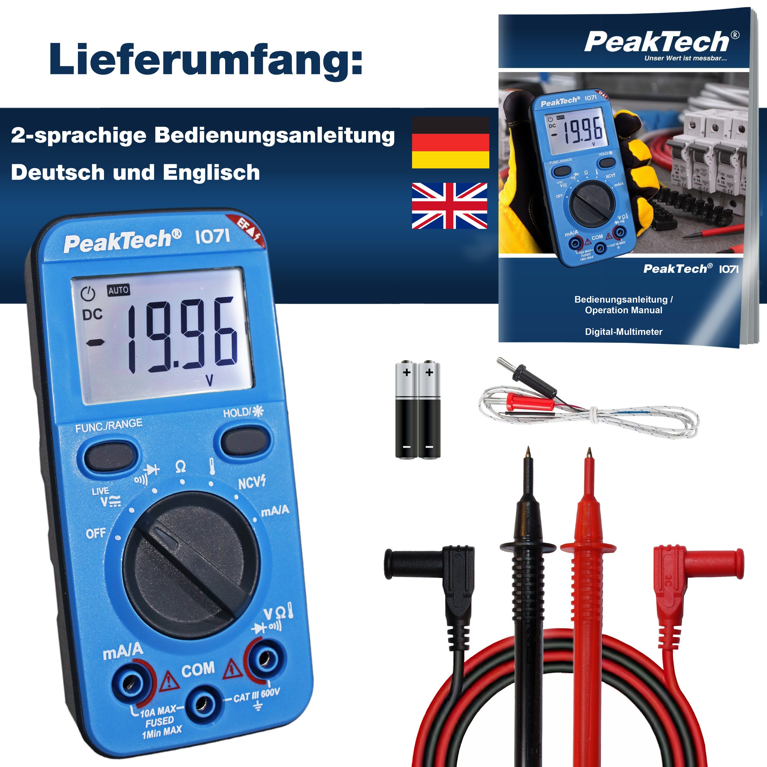 Digital Multimeter TRMS Auto Rang AC DC Strom Strommesser Voltmeter Amperemeter Digital Multimeter TRMS Auto Rang AC DC Strom Strommesser Voltmeter Amperemeter