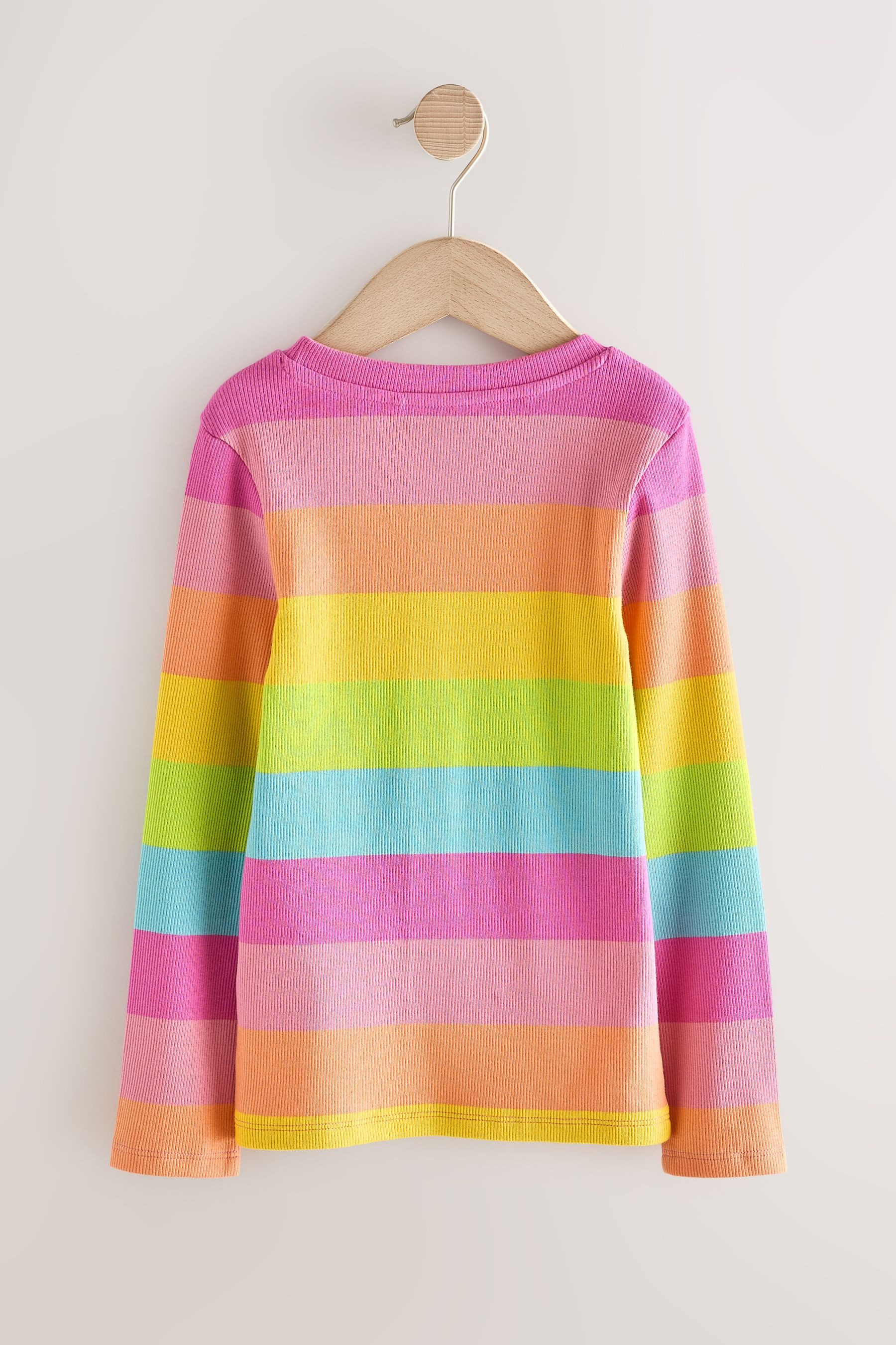 Next Langarmshirt Gerippte Langarm-T-Shirts, 4er-Pack (4-tlg) günstig online kaufen