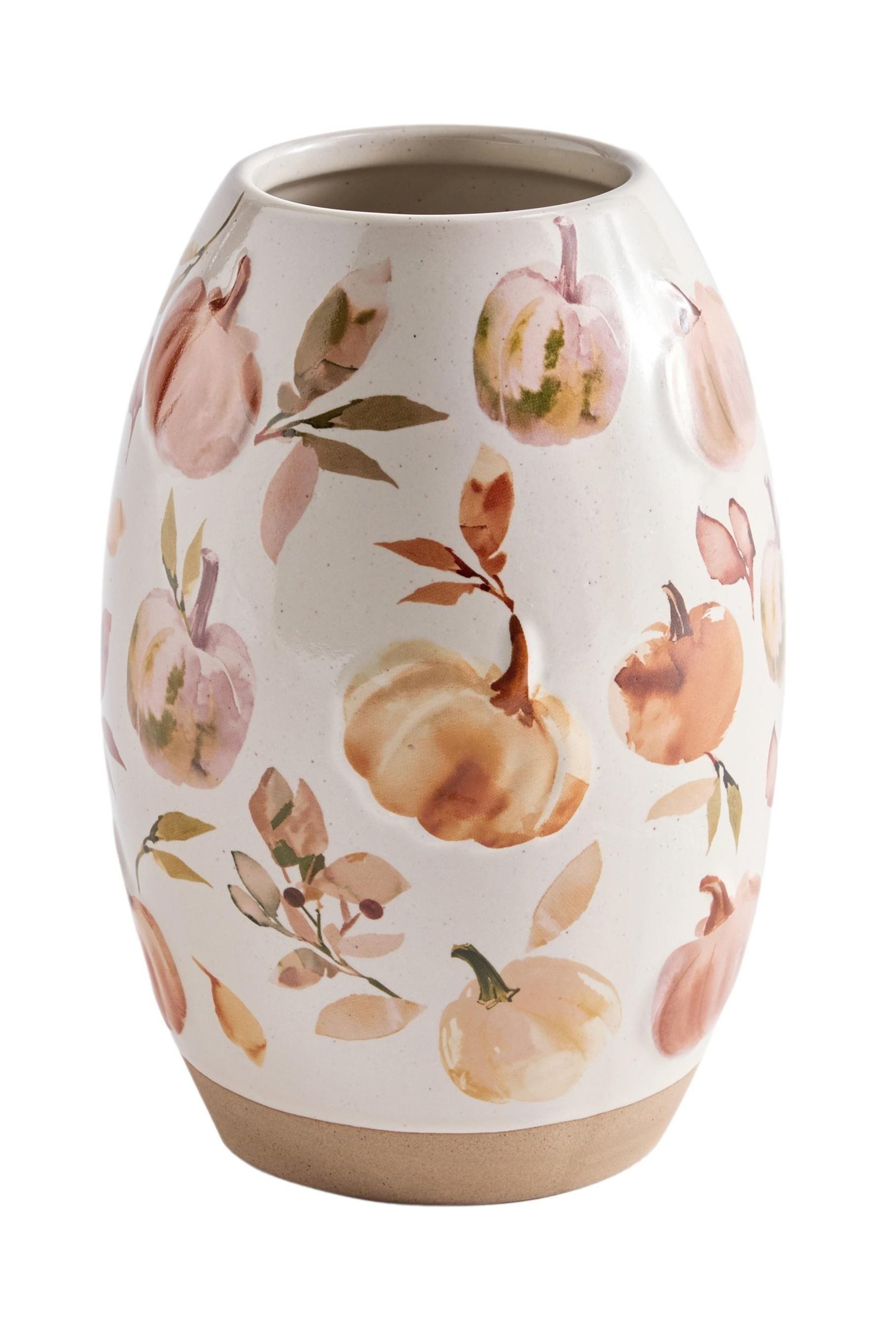 Next Dekovase Keramikvase, herbstlicher Kürbis